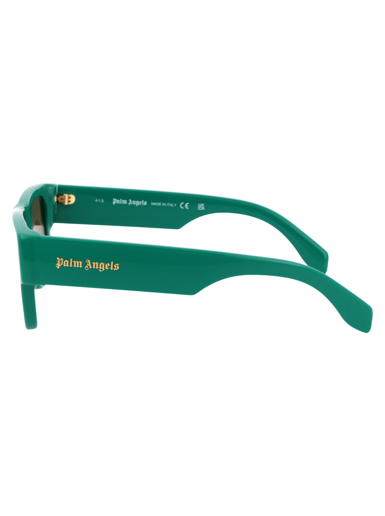 Shop Palm Angels Palisade Sunglasses In 5560 Green Brown