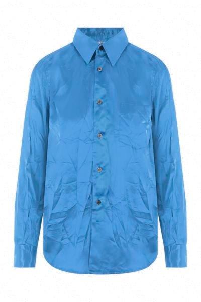 Comme des Garçons Long-sleeved Satin Shirt