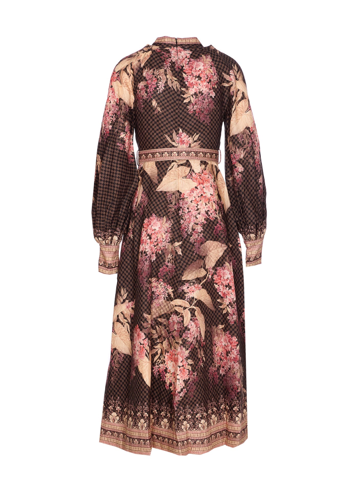 Shop Zimmermann Illuminate Buttoned Midi Dress