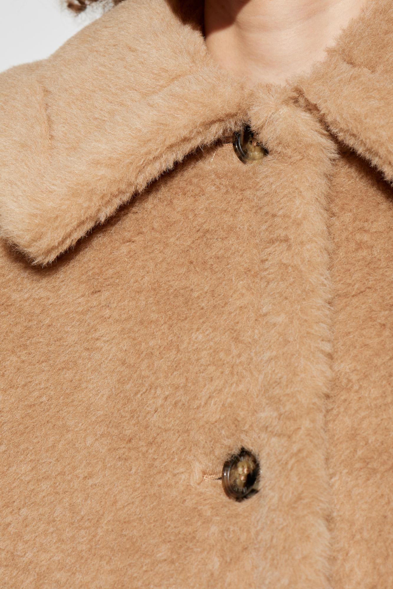 Max Mara Women Tenebre4 Teddy Cape In Beige