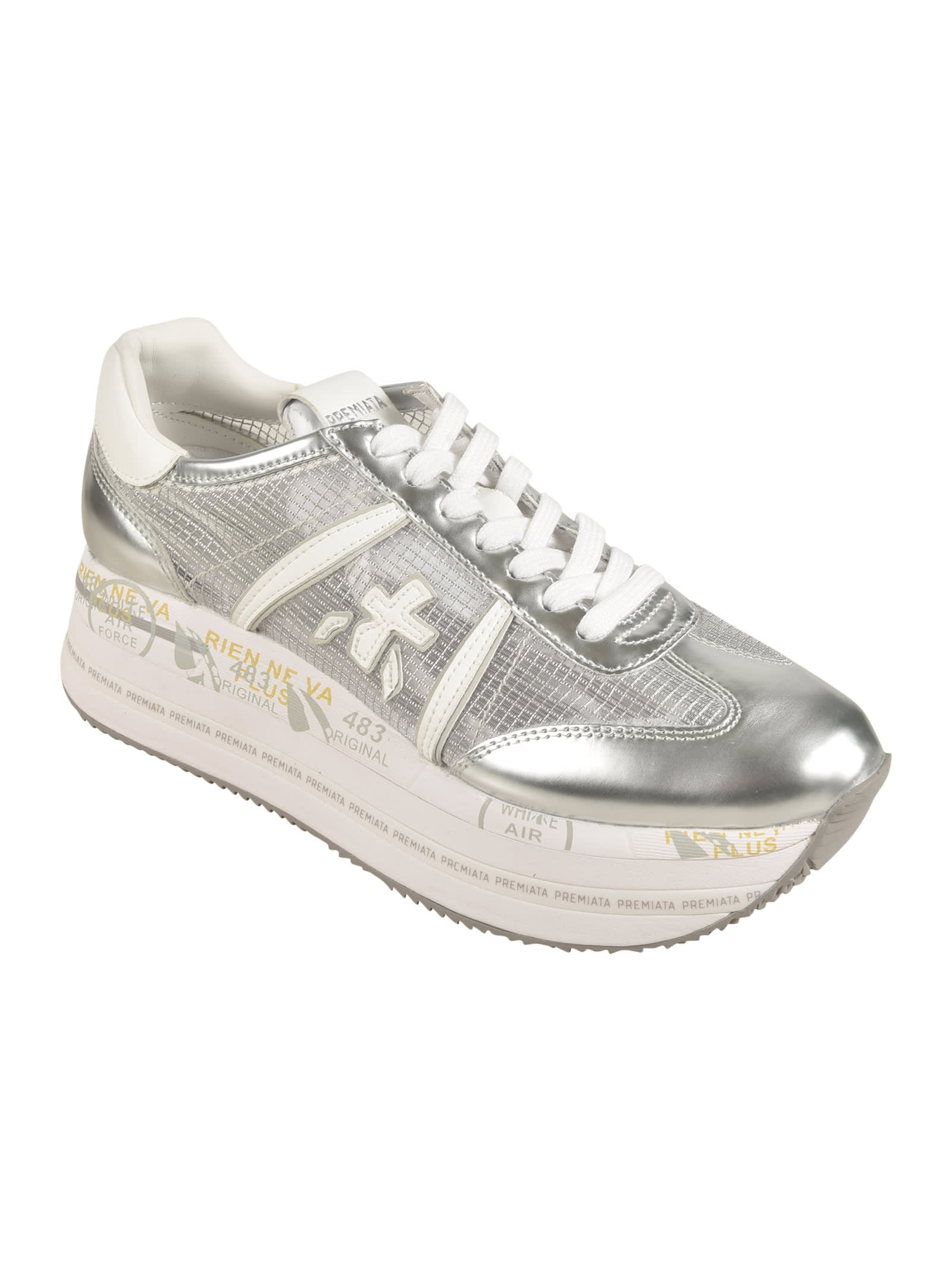 Premiata Beth Var Sneakers In Silver