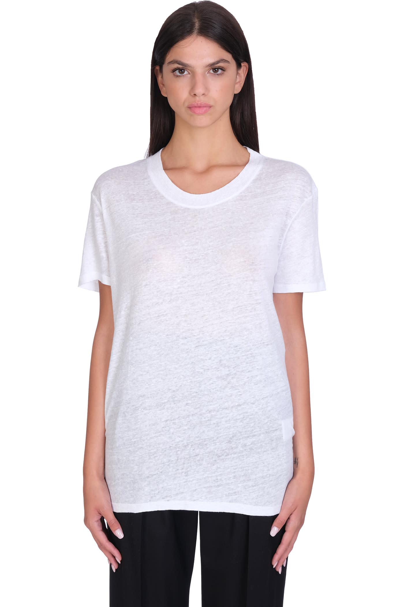 IRO Luciana T-shirt In White Linen