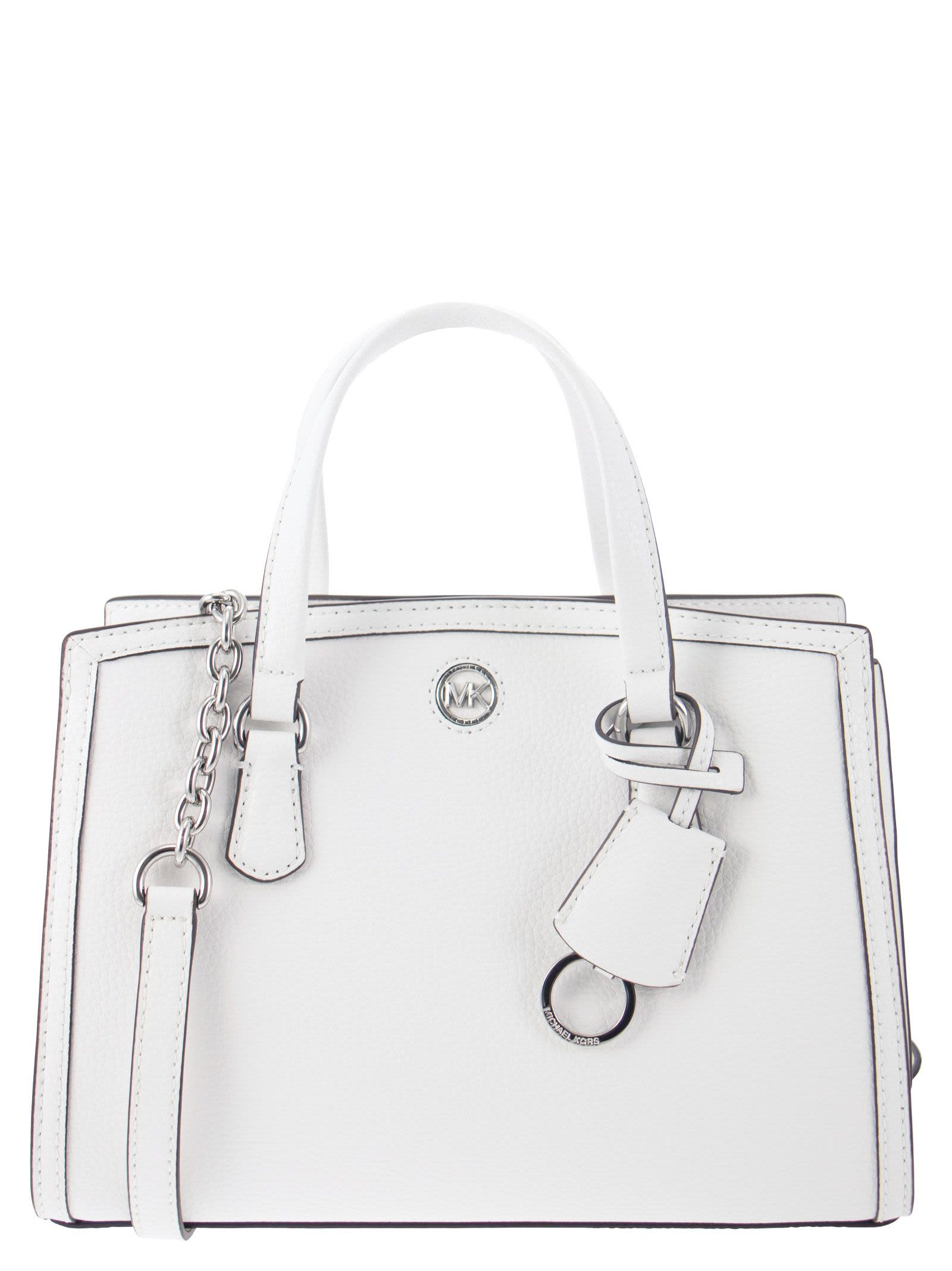 overalt lineær band Michael Kors Chantal - Messenger Bag With Logo In Optic White | ModeSens