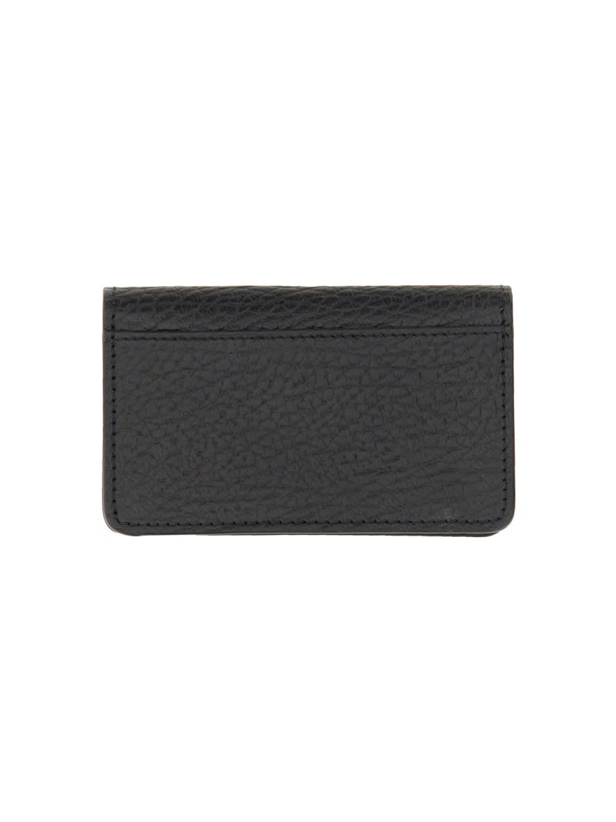 Shop Maison Margiela Compact Card Holder In Black