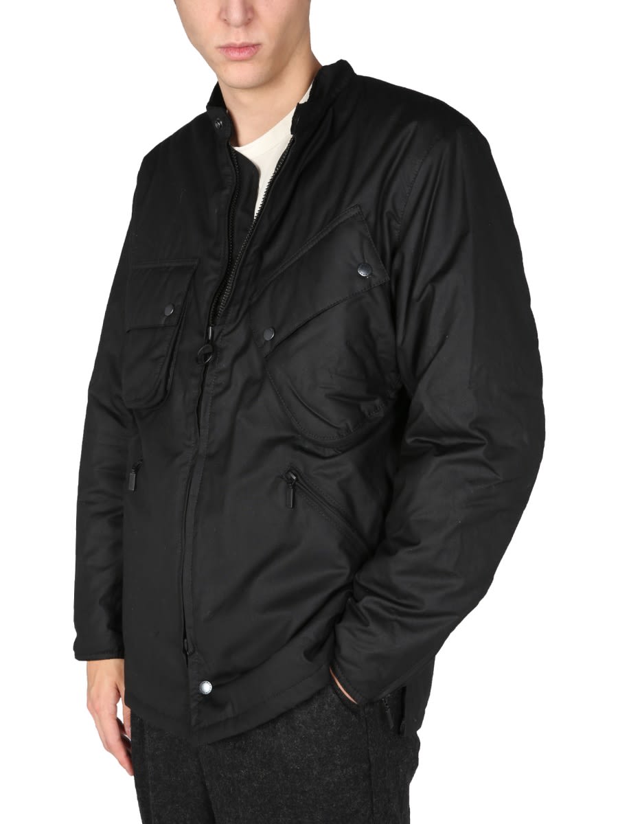 Barbour Multi-pocket Zip-up Jacket In Black