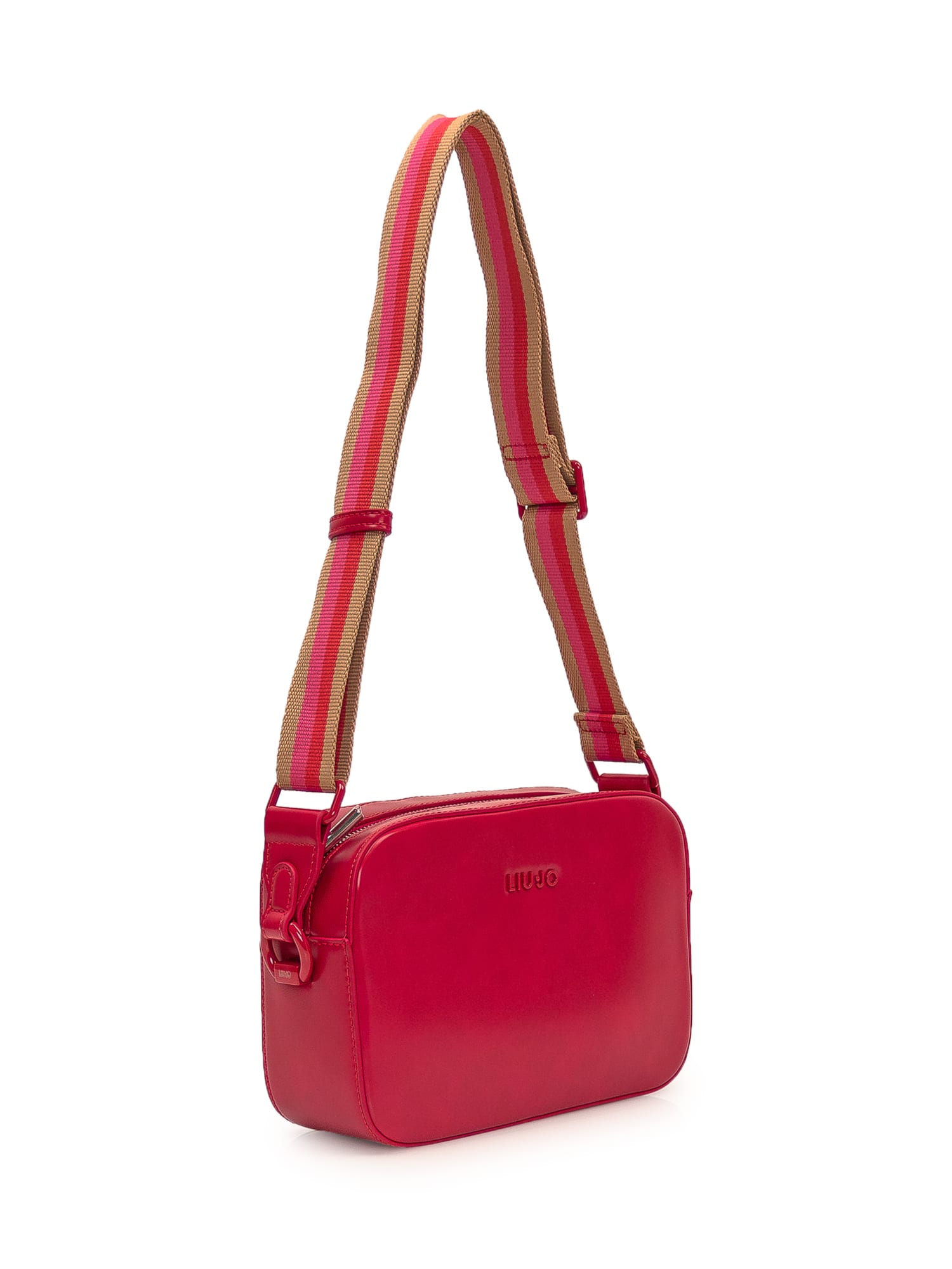 Shop Liu •jo Shoulder Bag In Strawberry