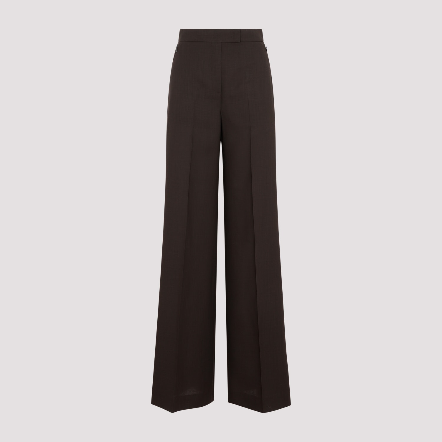 Shop Akris Floretta Wide Leg Pants In Mocca