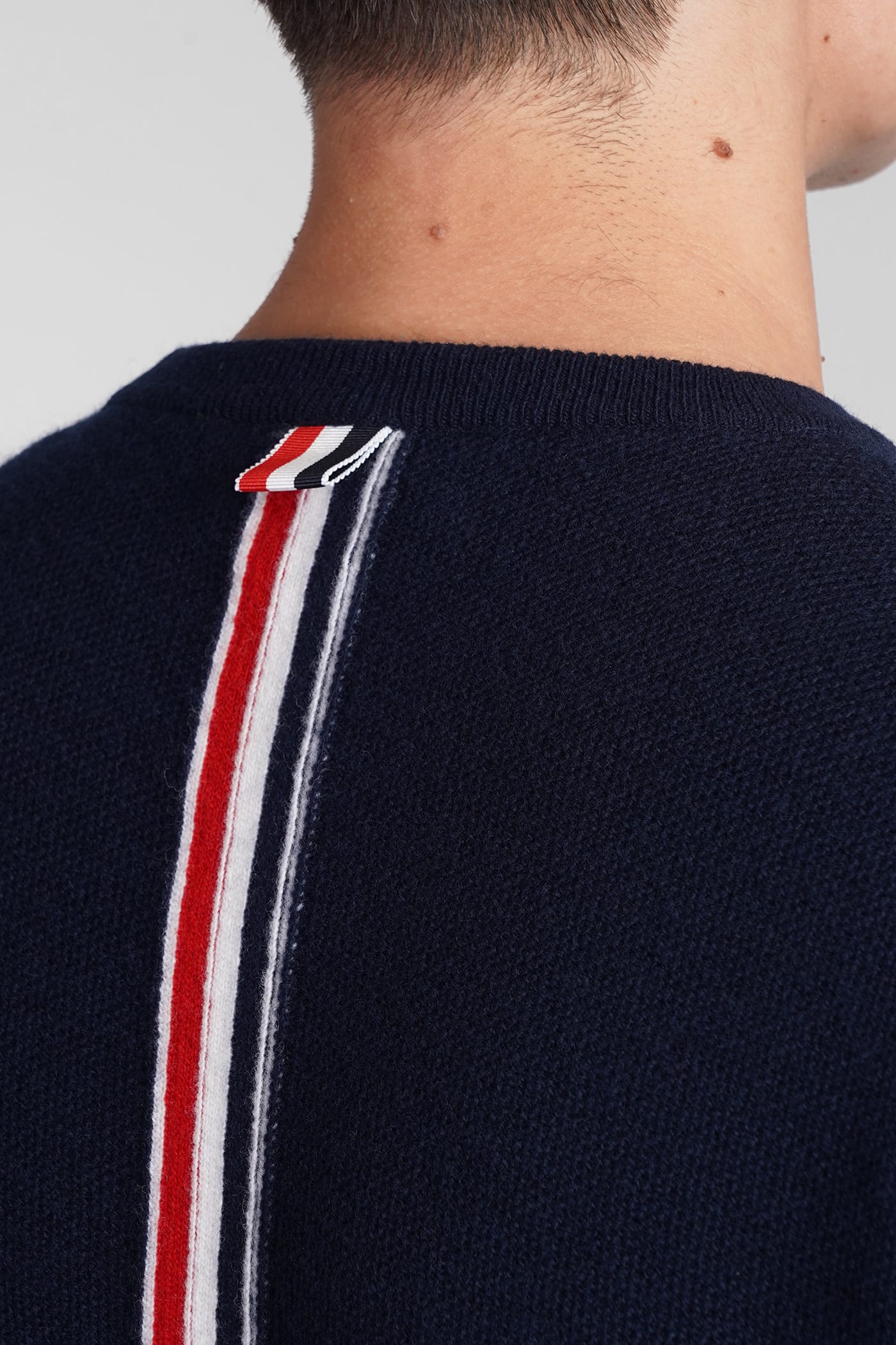 Shop Thom Browne Knitwear In Blue Wool