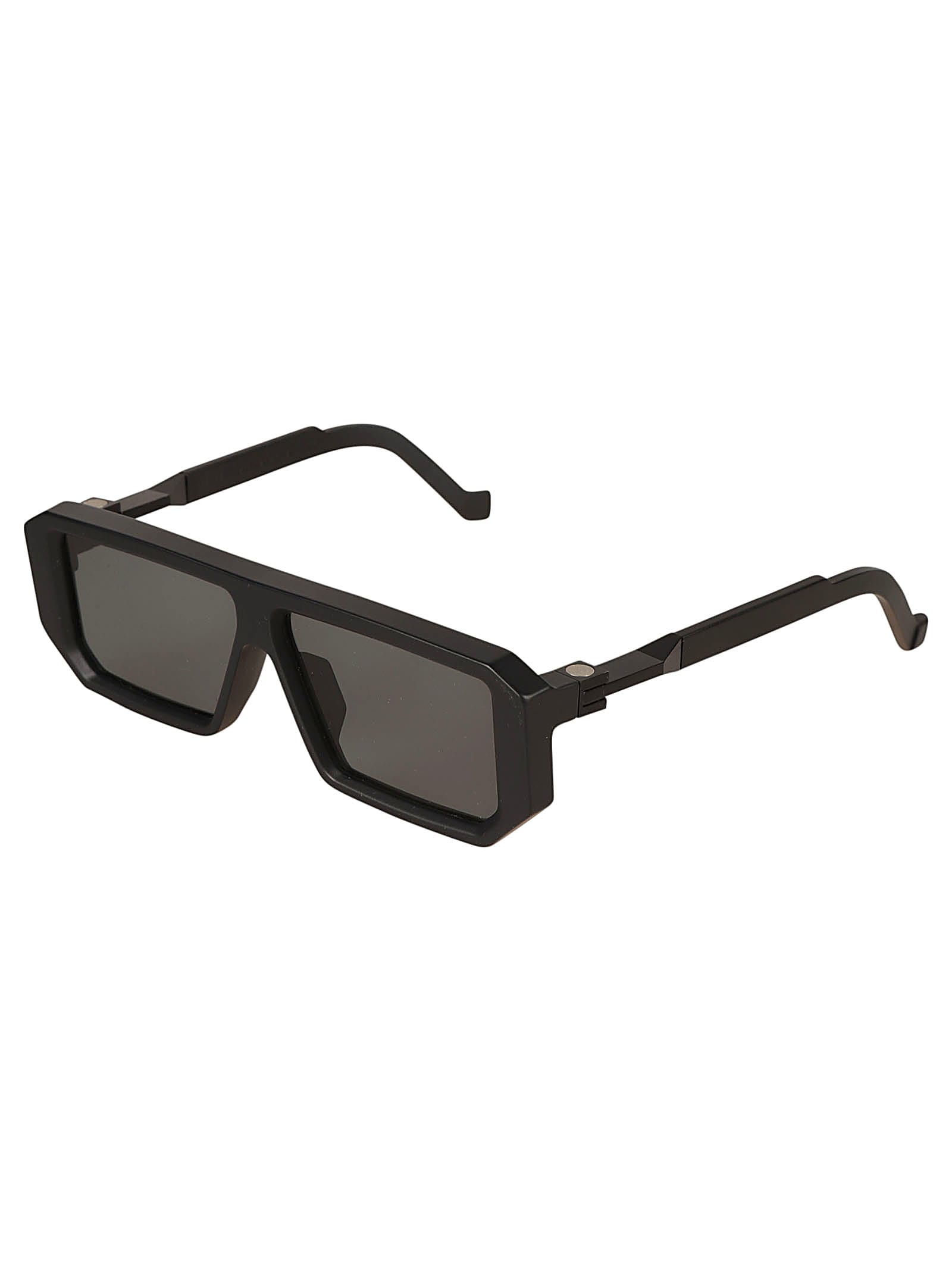 Shop Vava Rectangular Frame Sunglasses Sunglasses In Black Matte