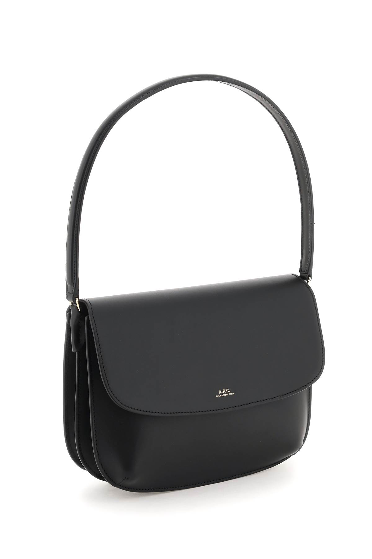 Shop Apc Sarah Shoulder Bag In Black