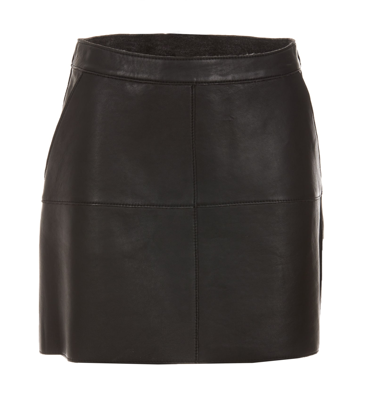 Parosh Mini Leather Skirt