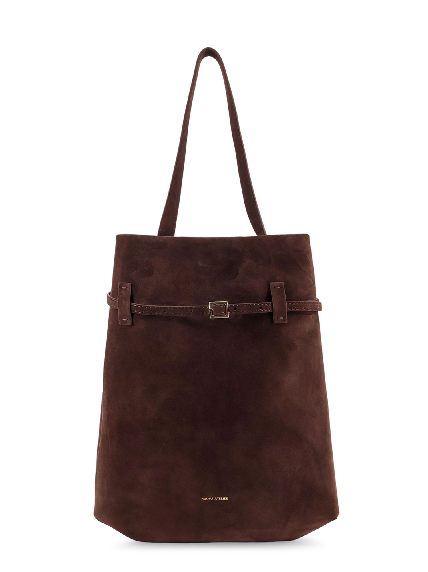Manu Atelier Tote Du Jour Suede Shoulder Bag