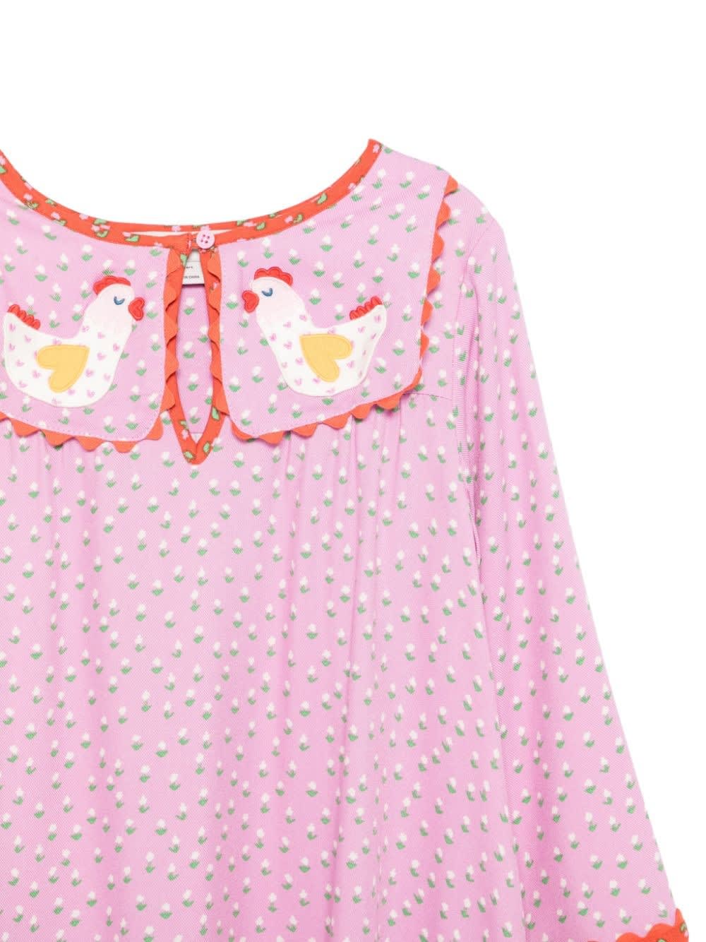 Shop Stella Mccartney Abito A Fiori In Pink