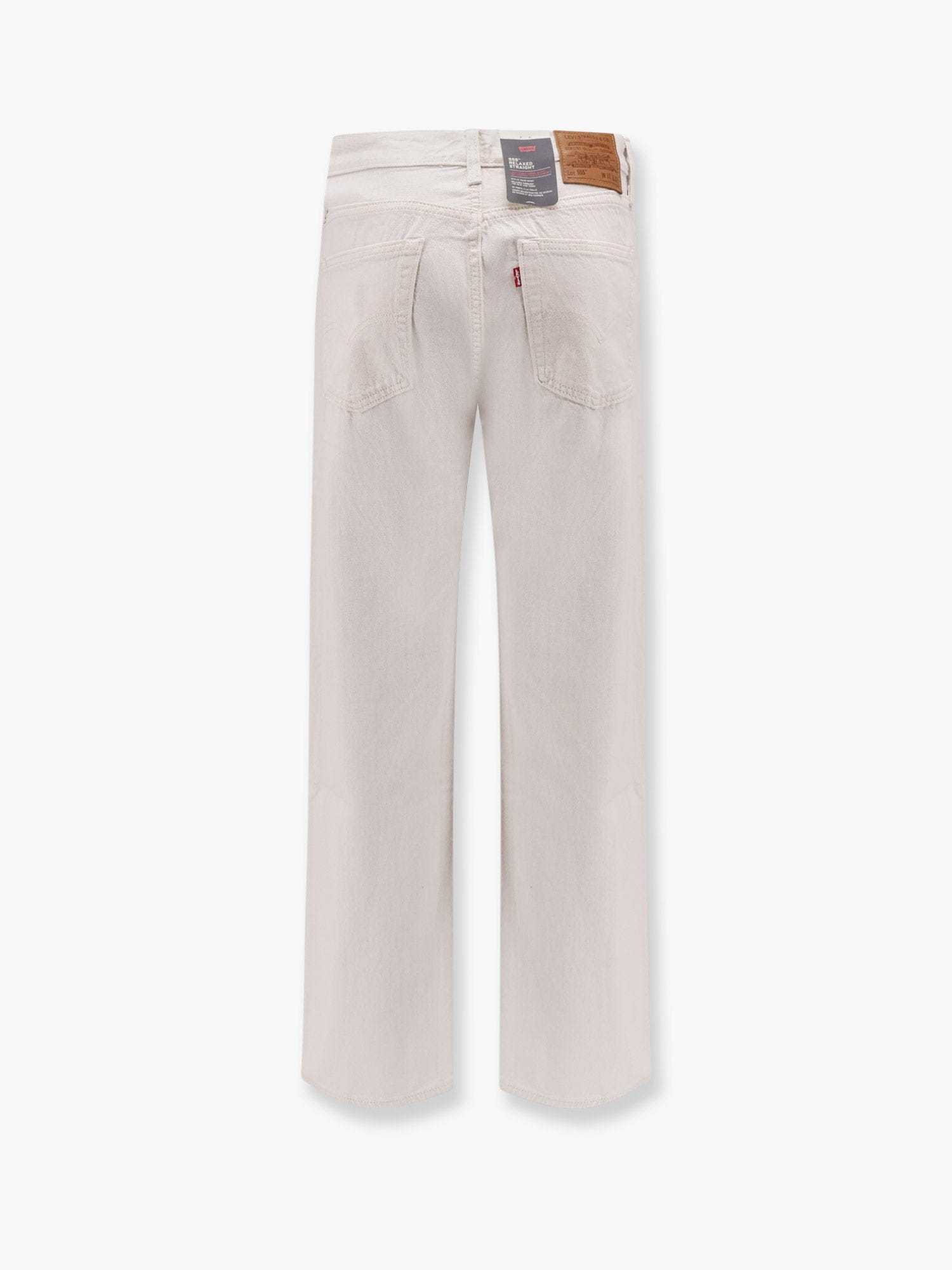 Levi's 555 Cotton And Linen Trouser In White