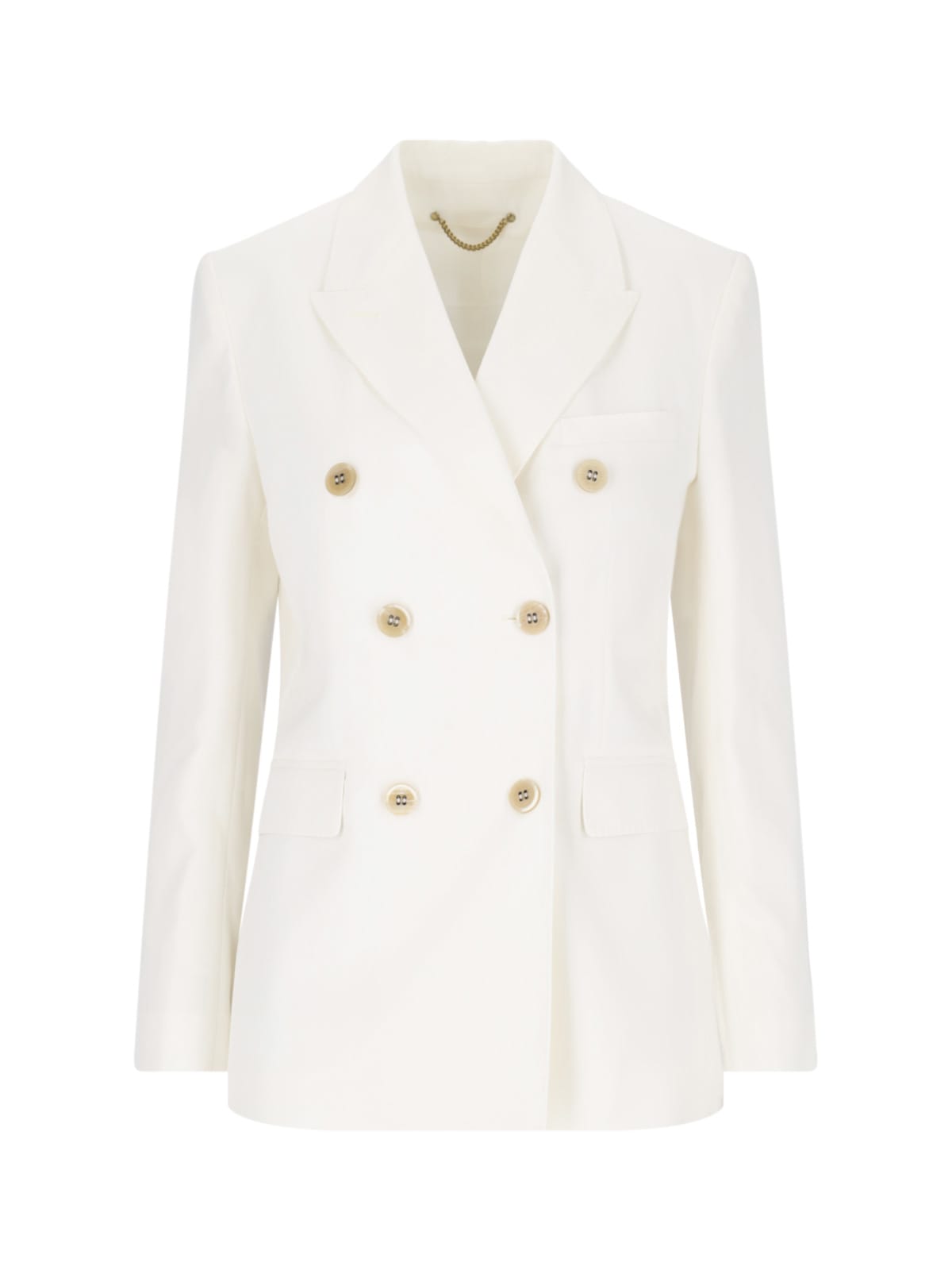 Golden Goose Double-breasted Blazer In Crema