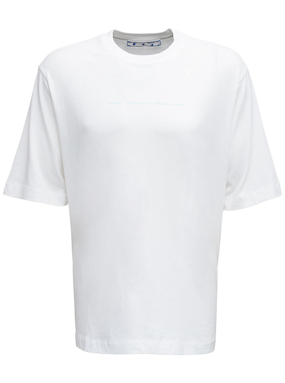 Off-White White Cotton Marker T-shirt With Print