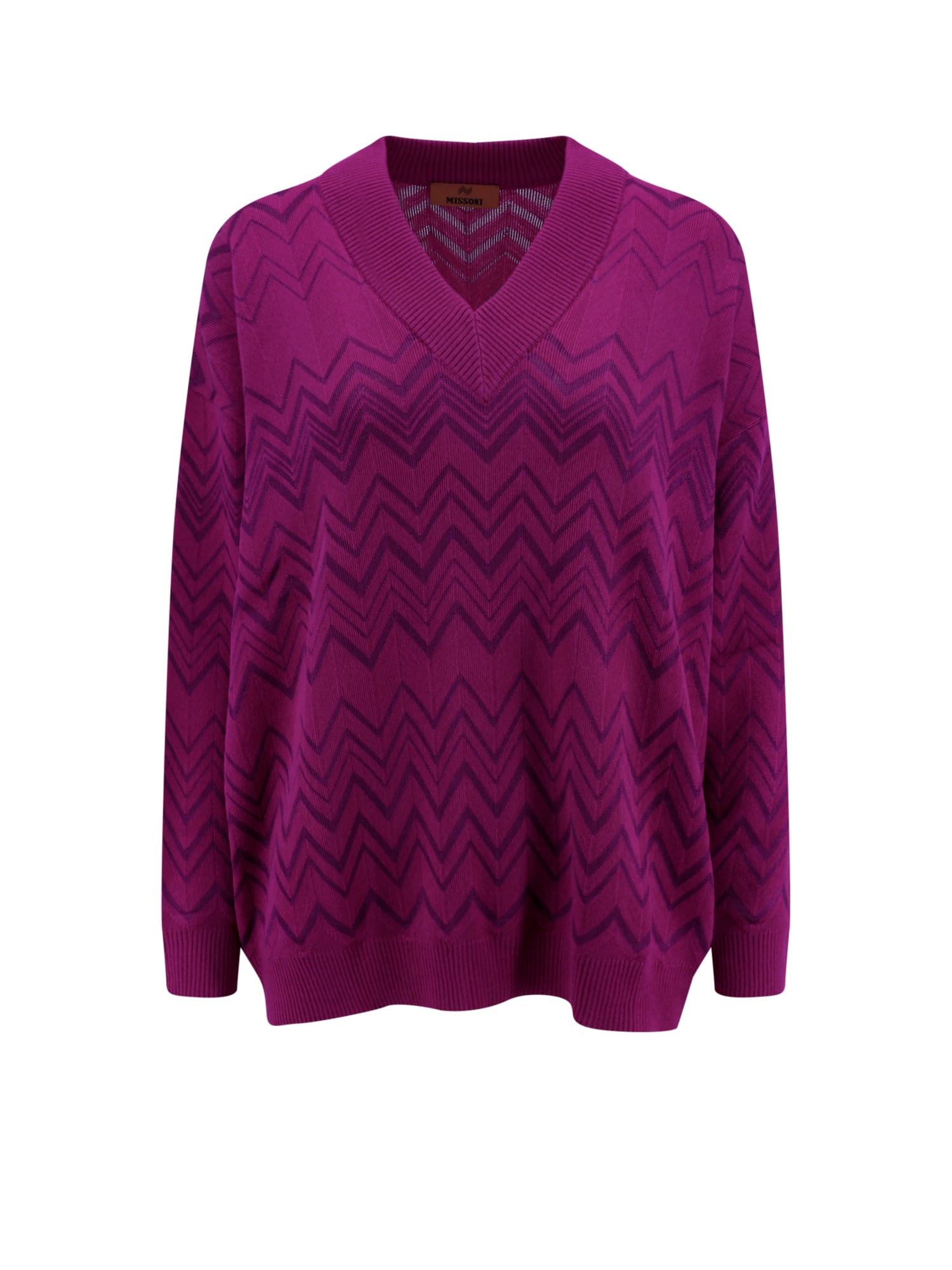 Shop Missoni Sweater In Viola