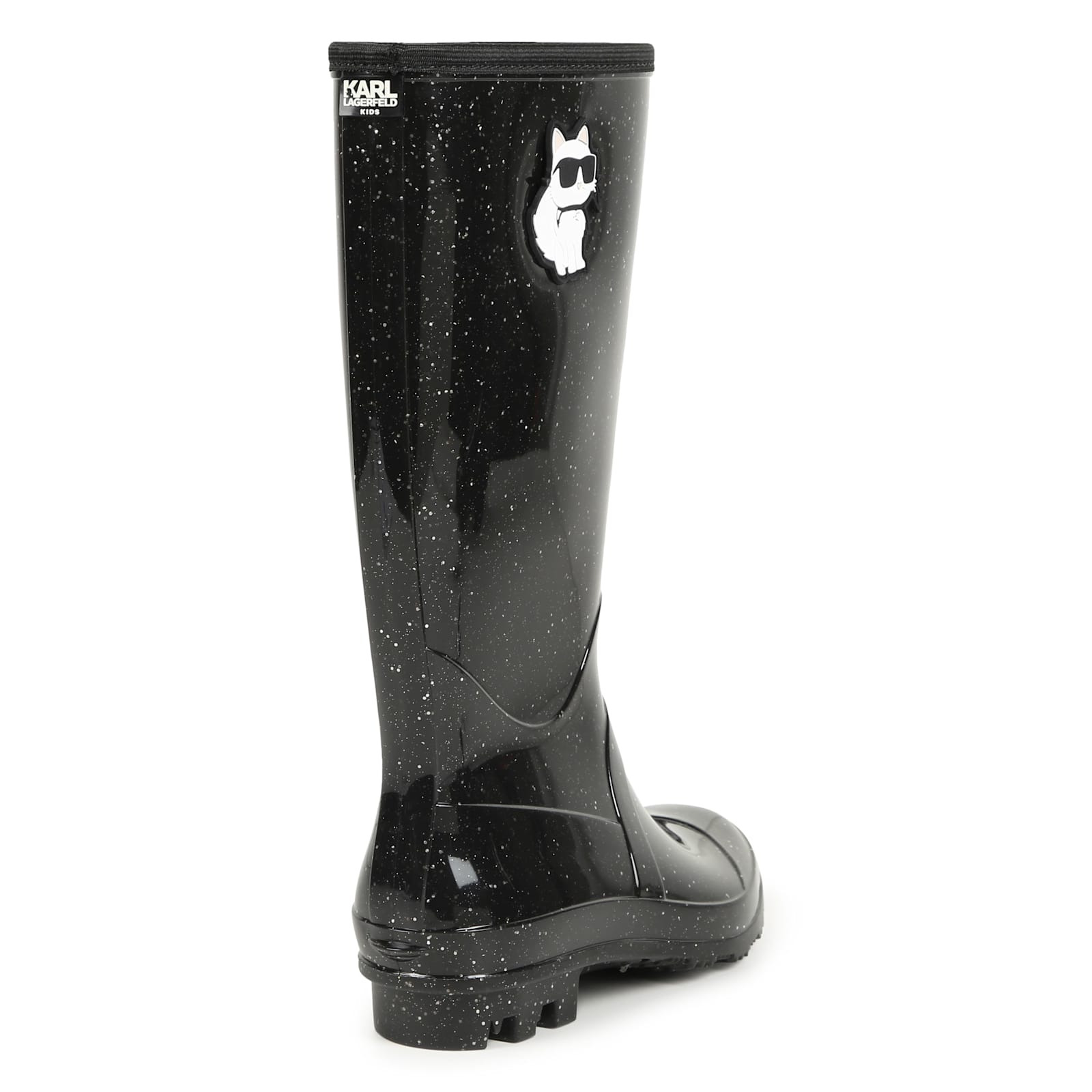 Shop Karl Lagerfeld Choupette Rain Boots In Black