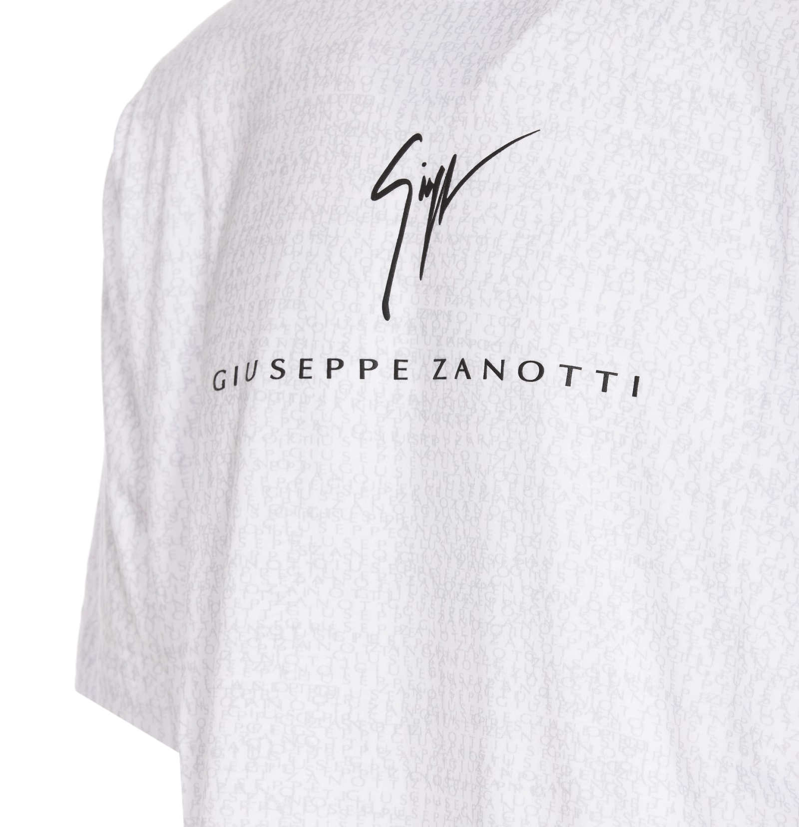 Shop Giuseppe Zanotti Lr-56 Logo T-shirt In White