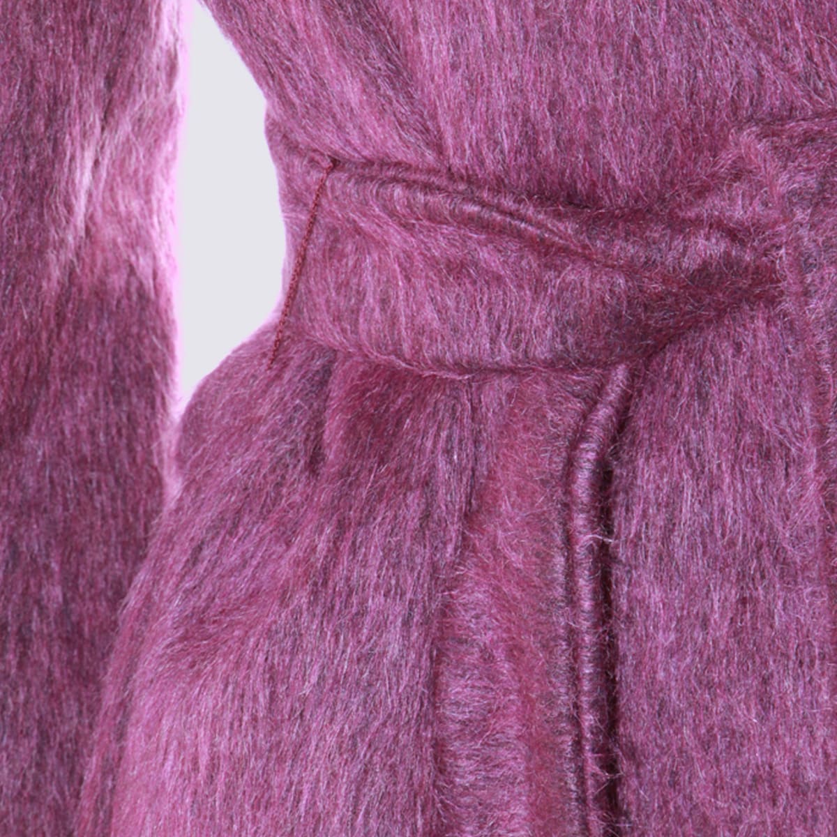 Twinset Purple Coat In Animal Print