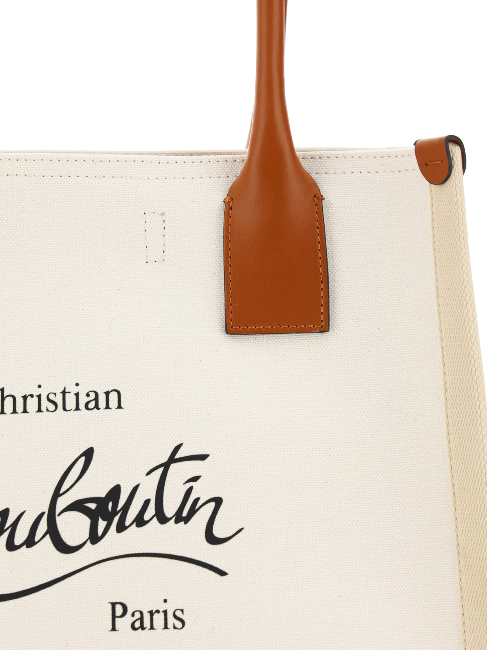 Shop Christian Louboutin Nastroloubi Tote Bag In Natural