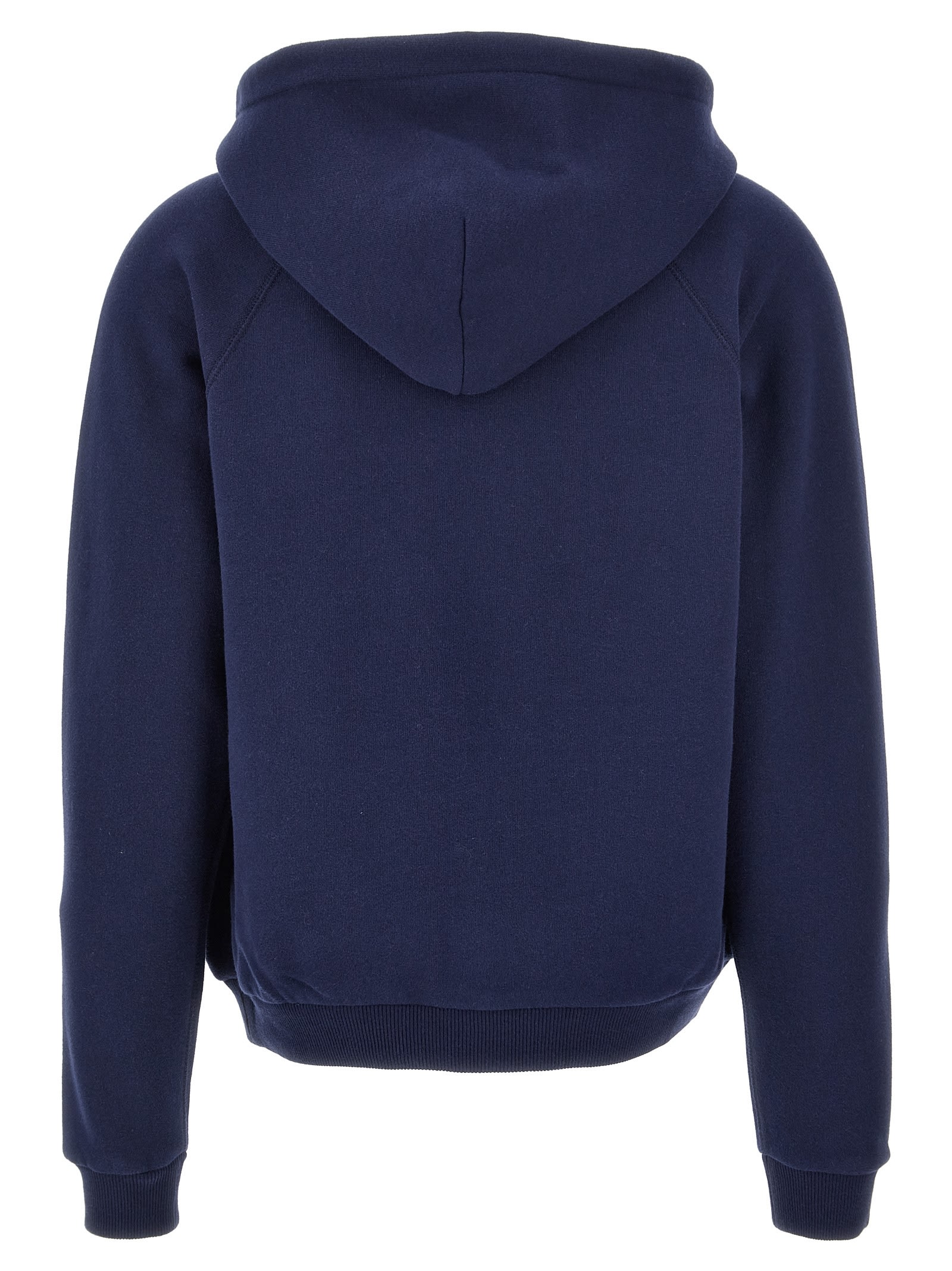 Shop Polo Ralph Lauren Logo Embroidery Hoodie In Blue