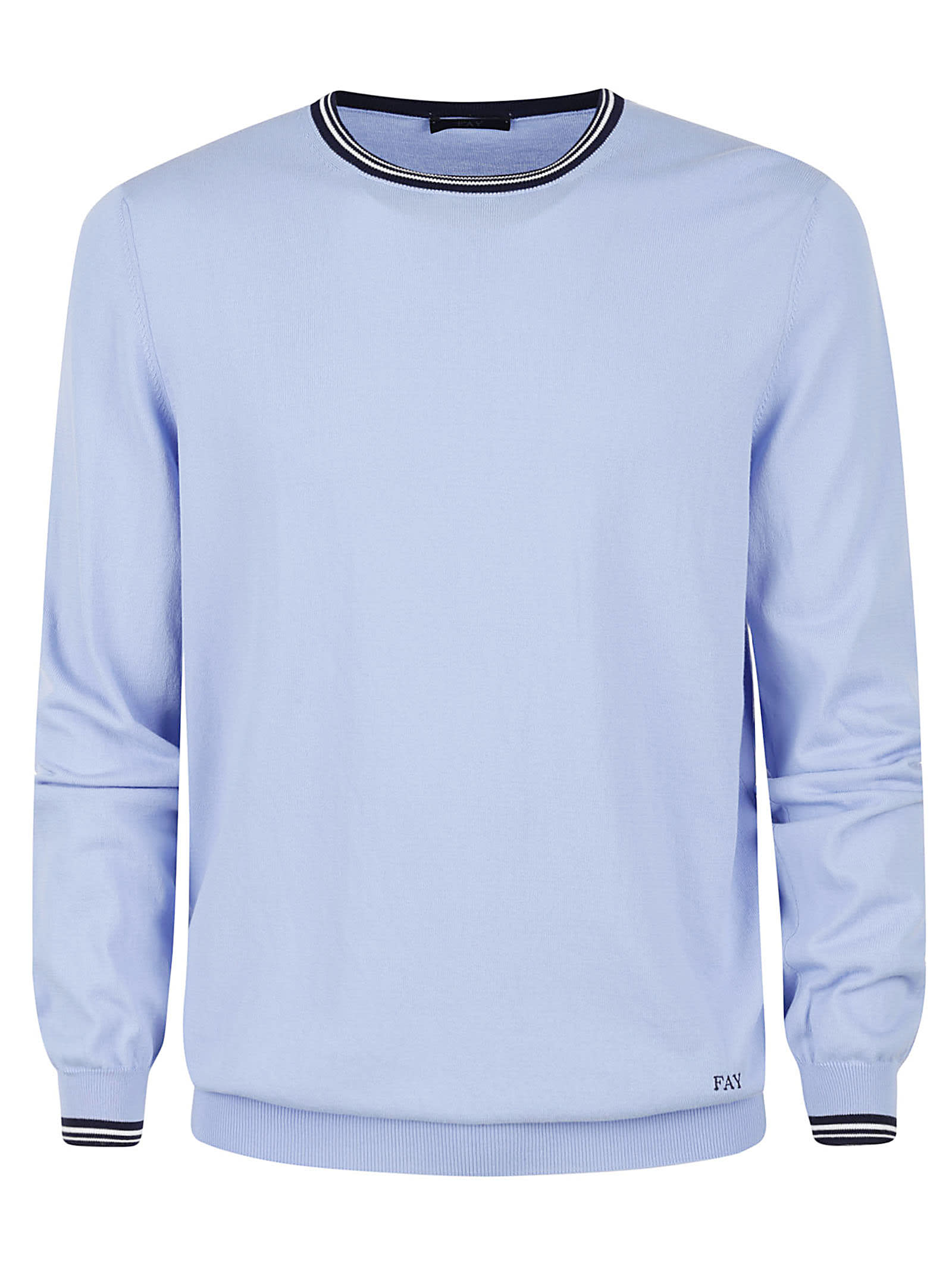 Fay Stripe Sweatshirt In Blue