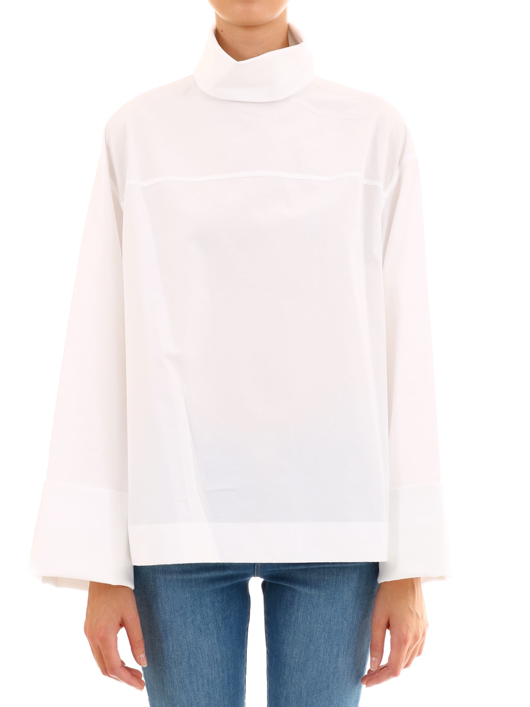 THE ROW MAYOMI TOP IN COTTON,4751W1148WHT