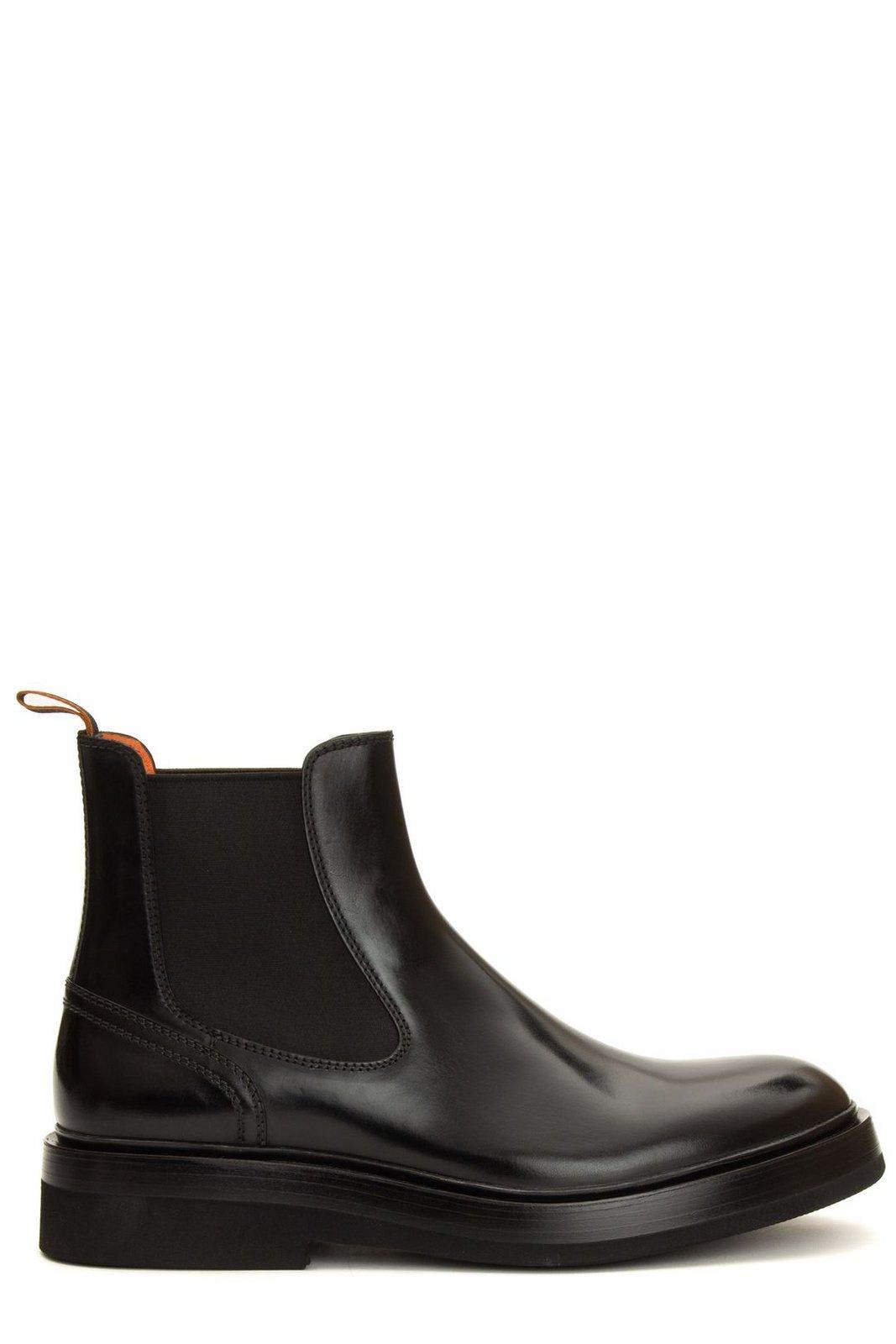 Round Toe Chelsea Boots