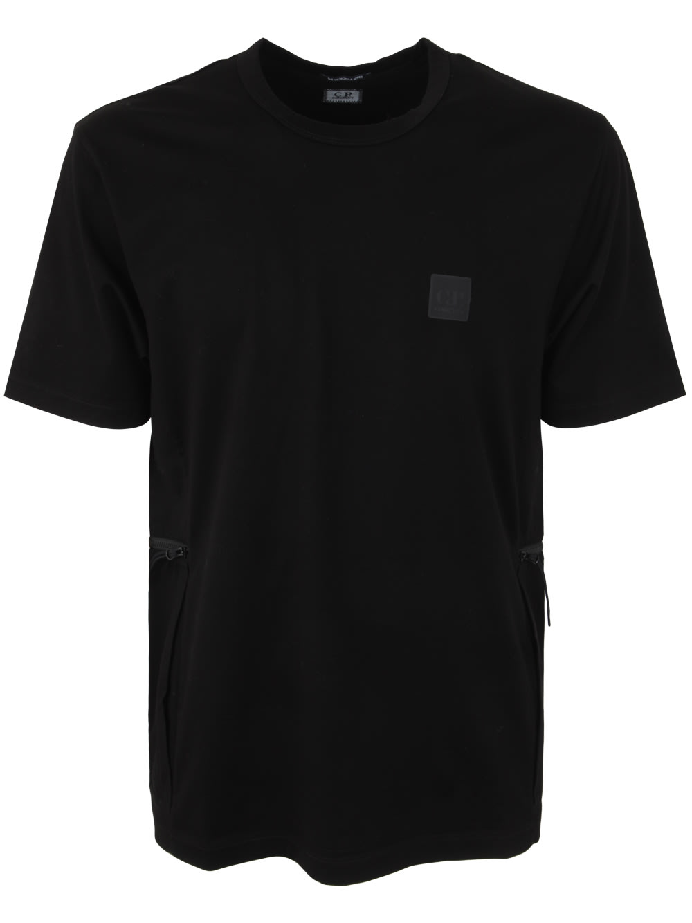 Shop C.p. Company Metropolis Series Mercerized Jersey T-shirt In Black