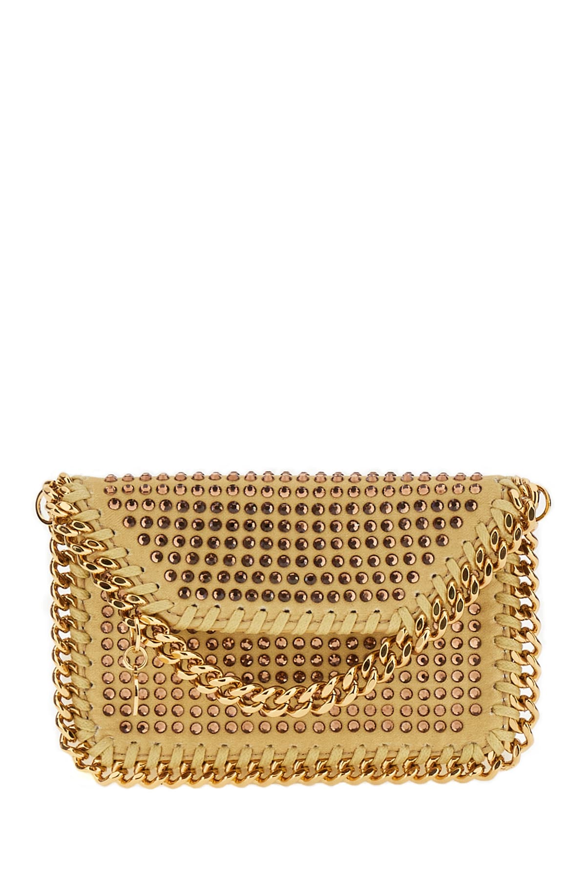 STELLA MCCARTNEY EMBELLISHED POLYESTER FALABELLA CARD HOLDER 