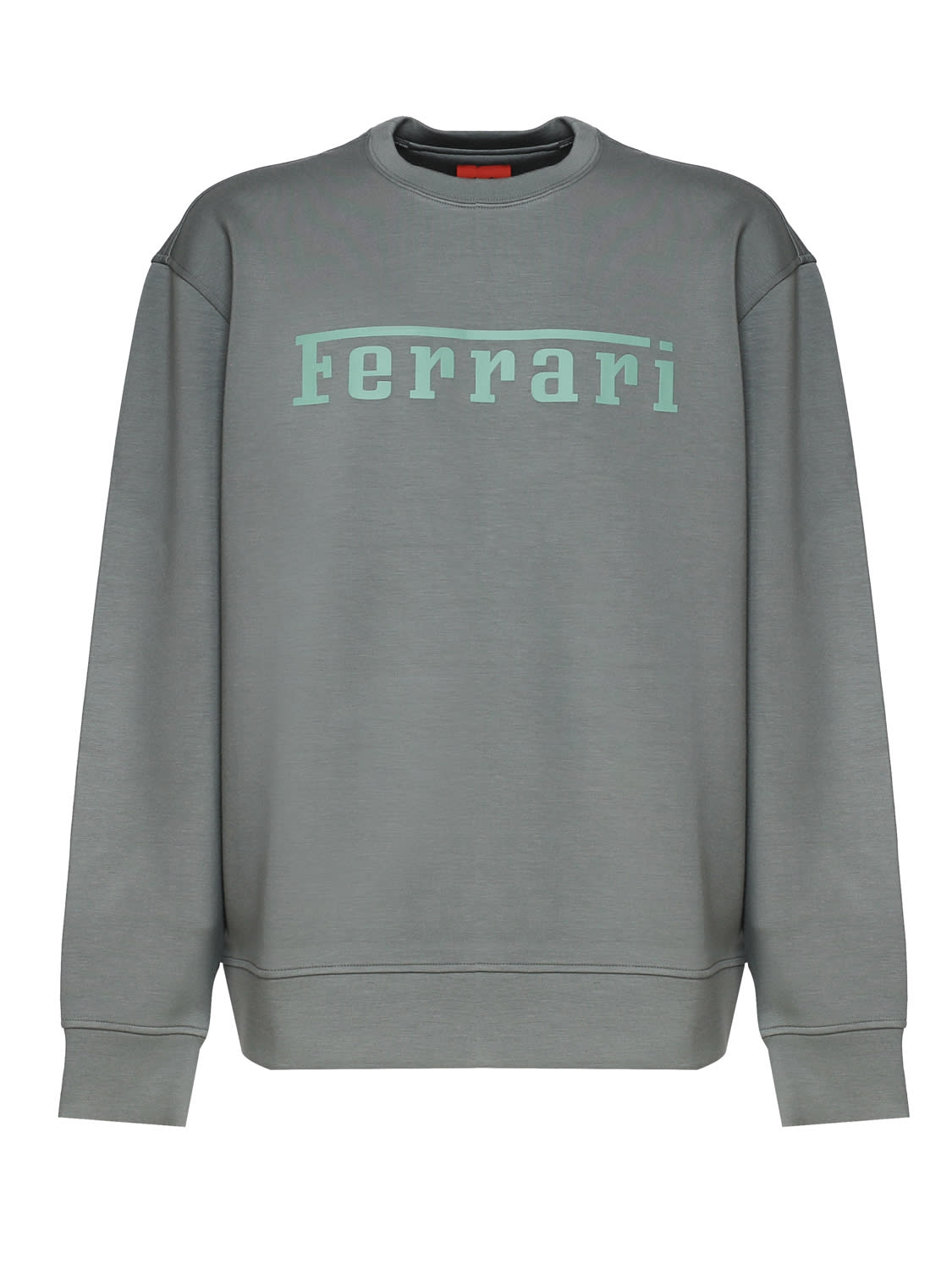 Shop Ferrari Logo Knit In Grey