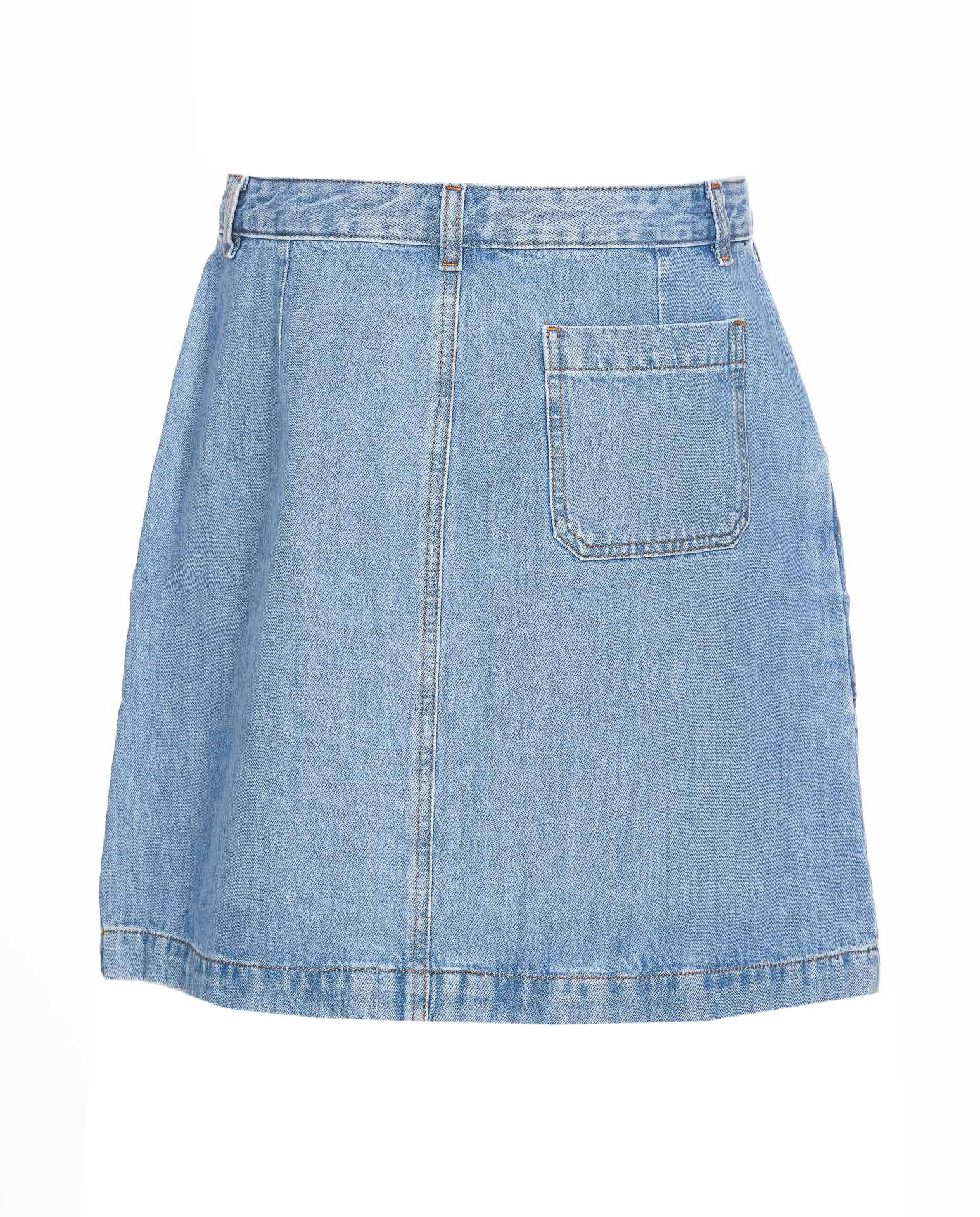 Shop Apc Denim Skirt In Light Blue