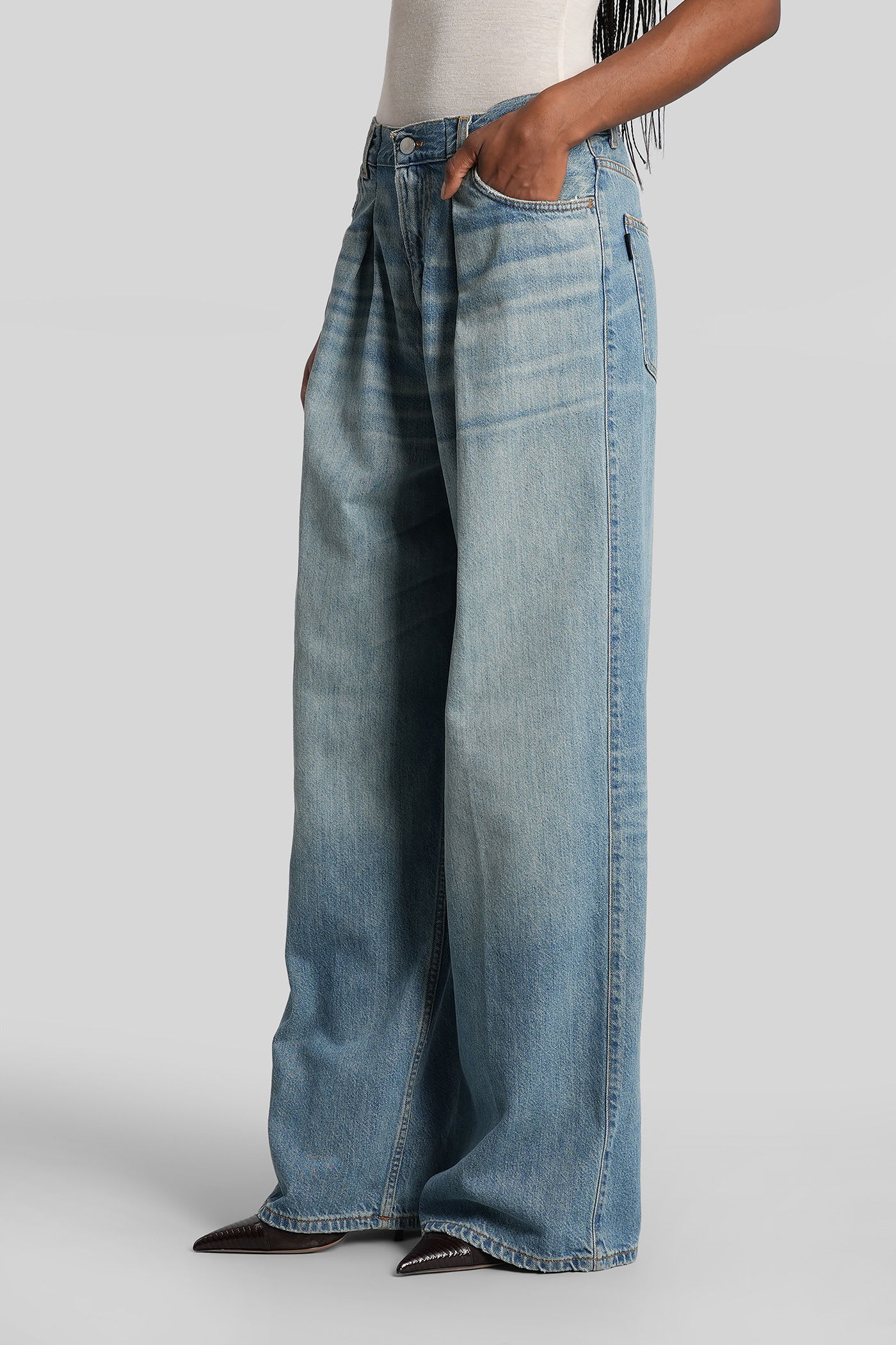 Haikure Candy Jeans In Blue Denim In Blue