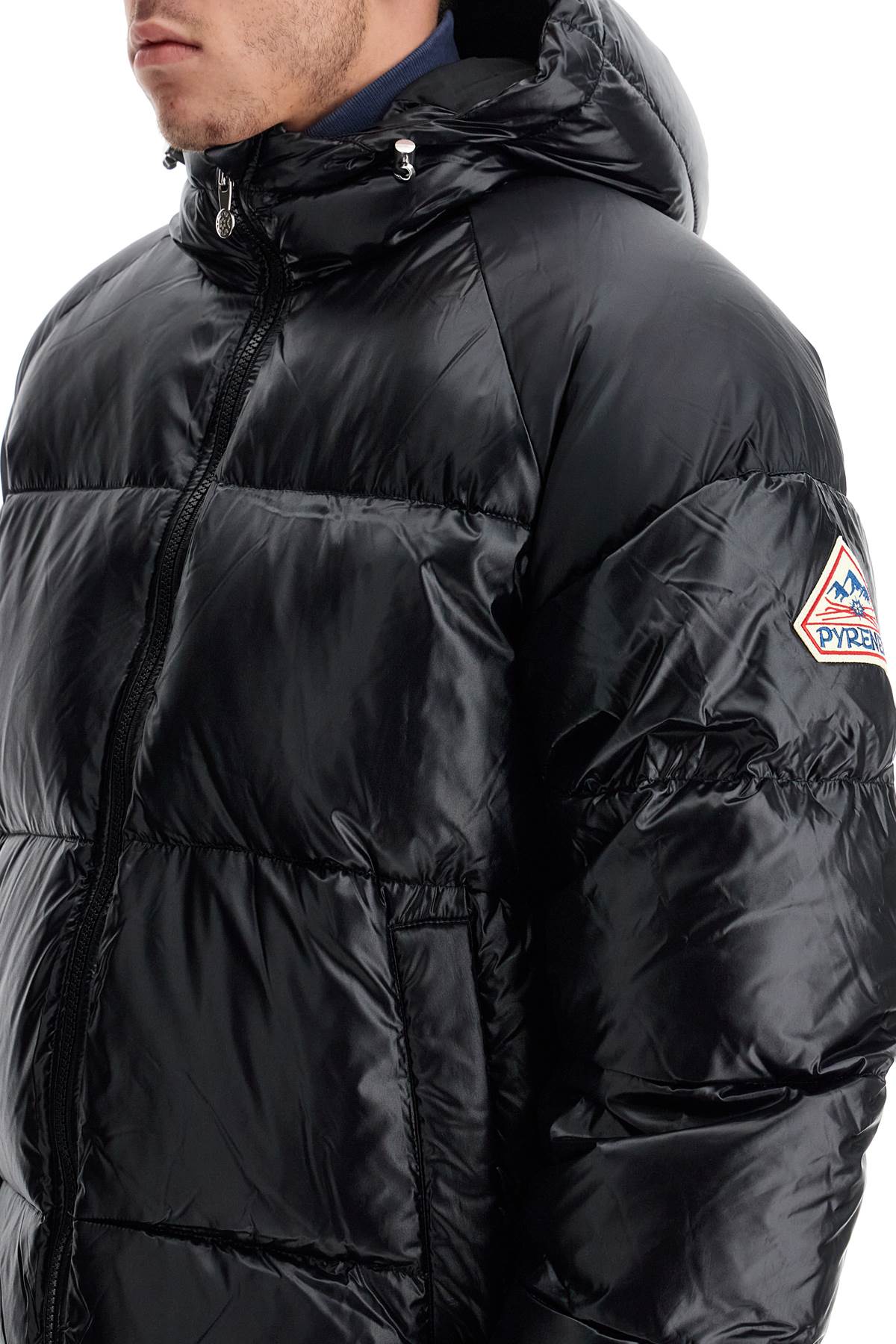 Shop Pyrenex Sten 3 Shiny Down Jacket In Nero