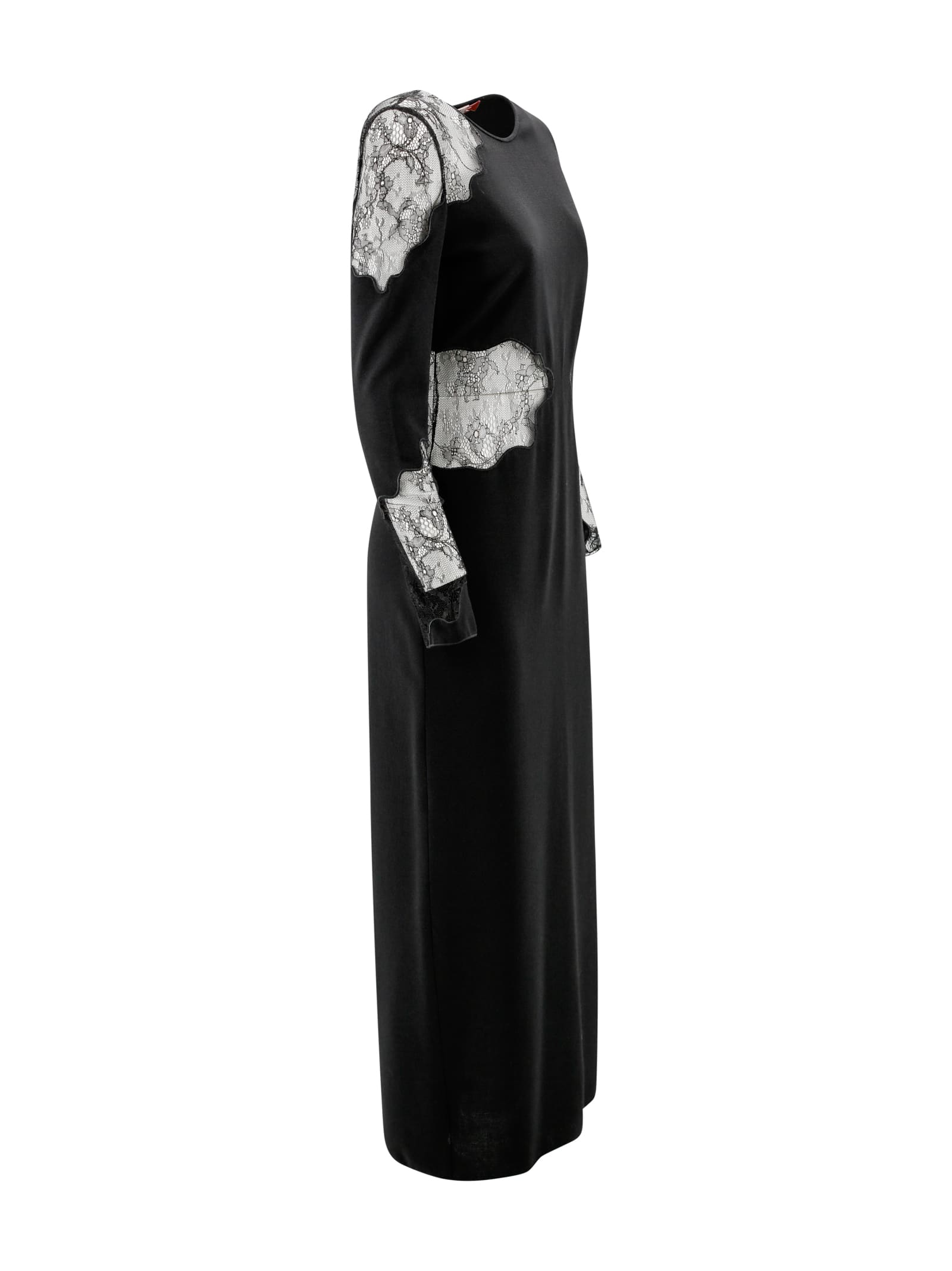 Shop Max Mara Wool Crepe Long Dress