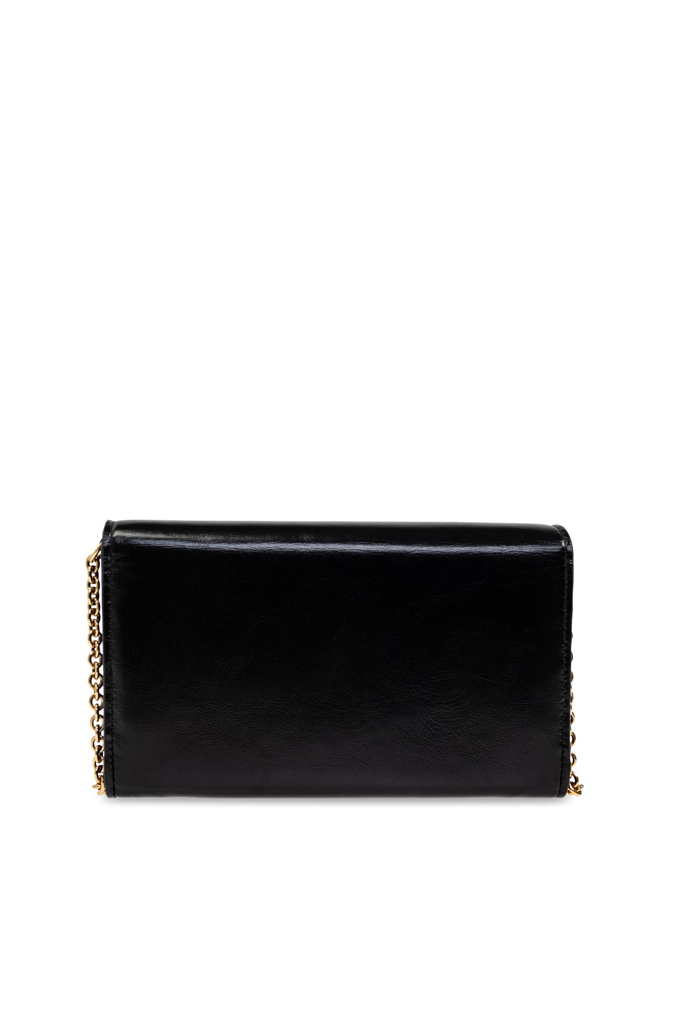 Shop Chloé Wallet On Chain Iconic In Black