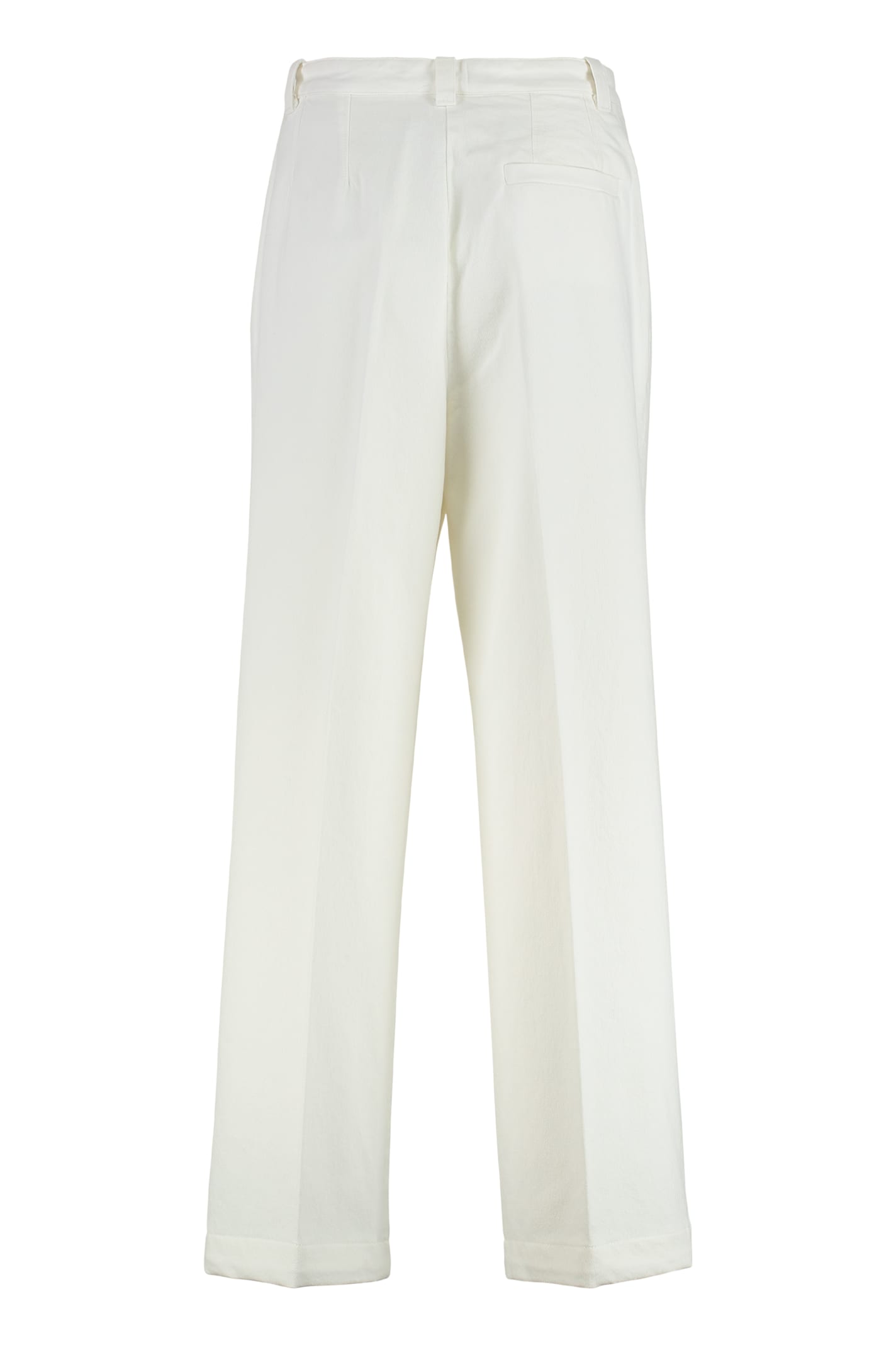 Apc A.p.c. Tressie Cotton Blend Wide Leg Trousers In Red
