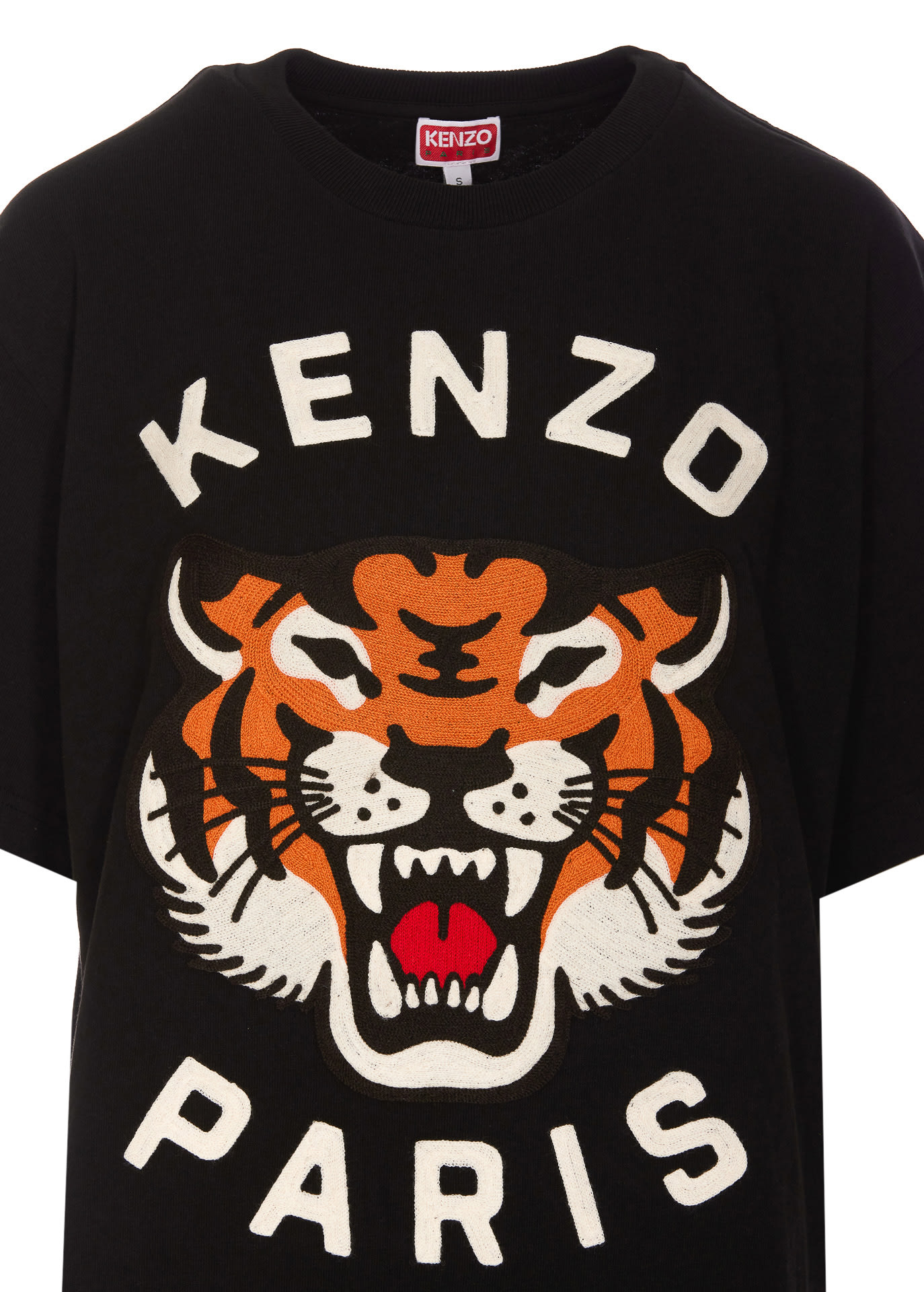 Shop Kenzo Lucky Tiger Oversized T-shirt In Black