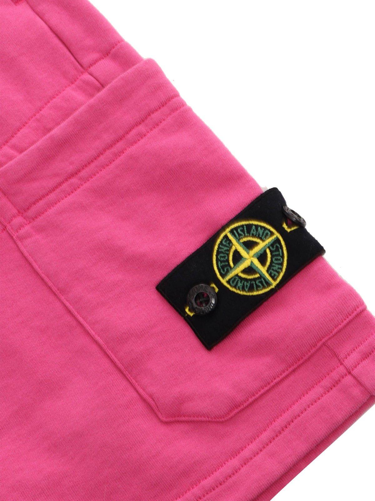 Stone Island Shorts Junior Kids Color Fuchsia In Fucsia