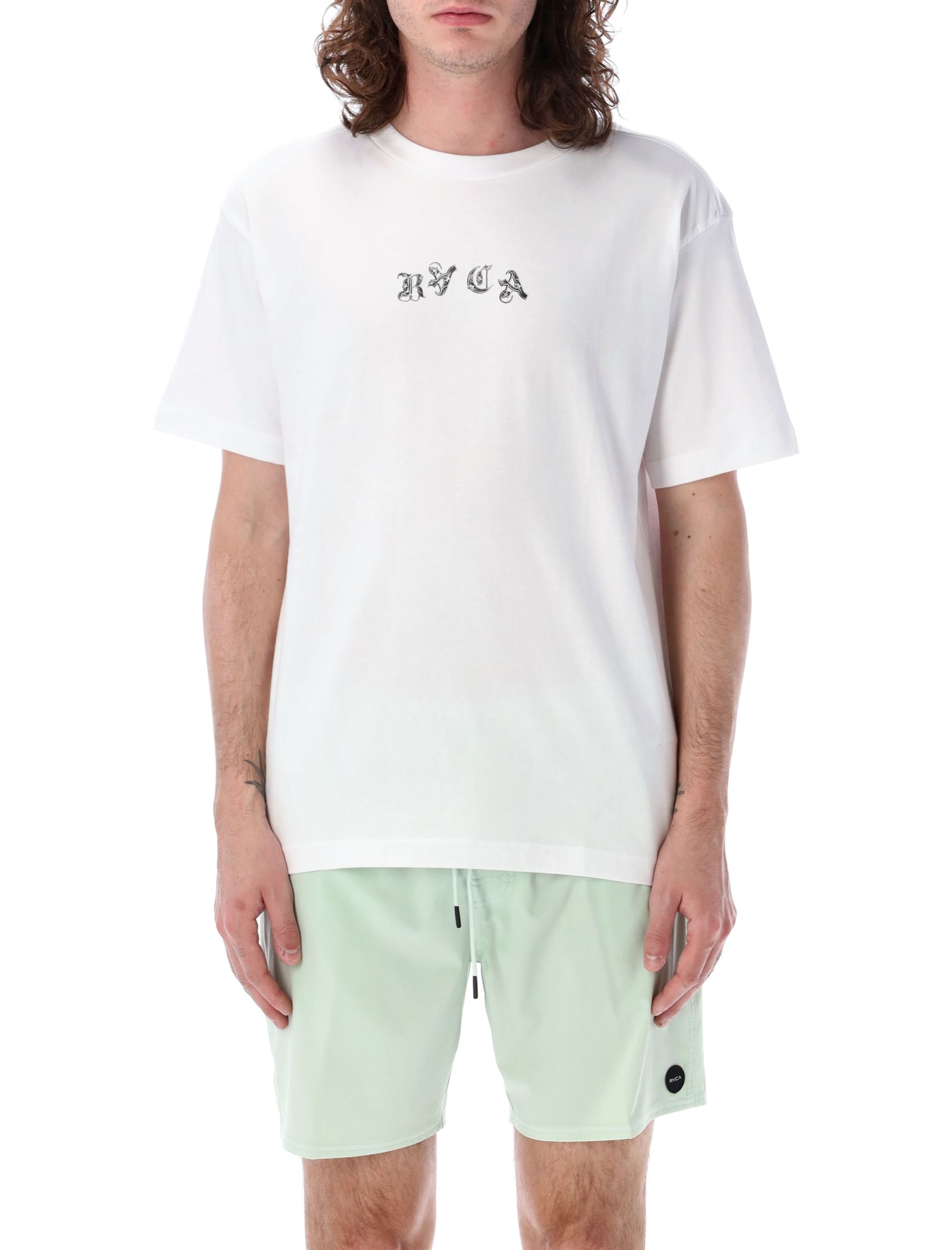 Shop Rvca Dream T-shirt In White