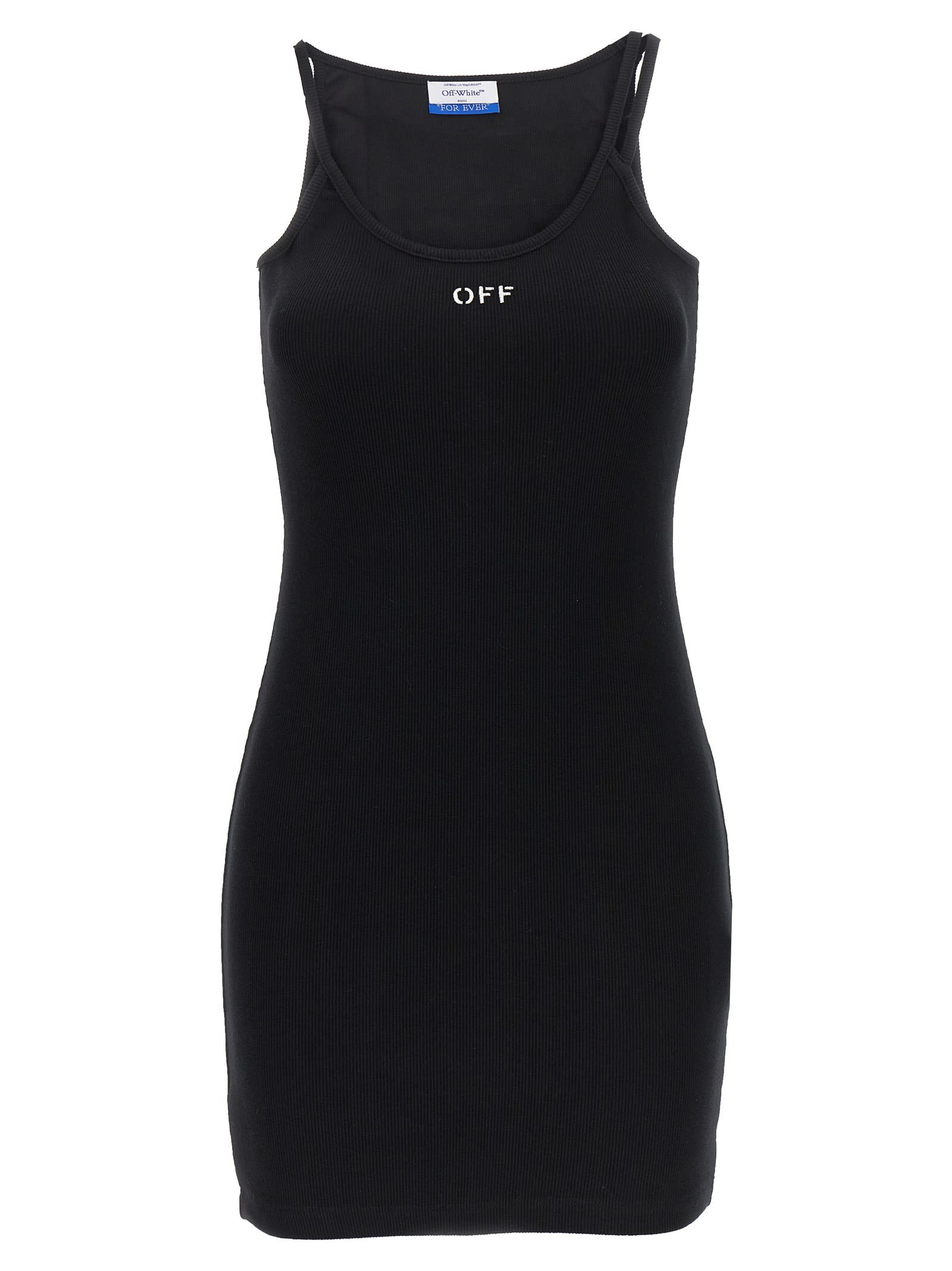 Shop Off-white Off Stamp Dress In Nero