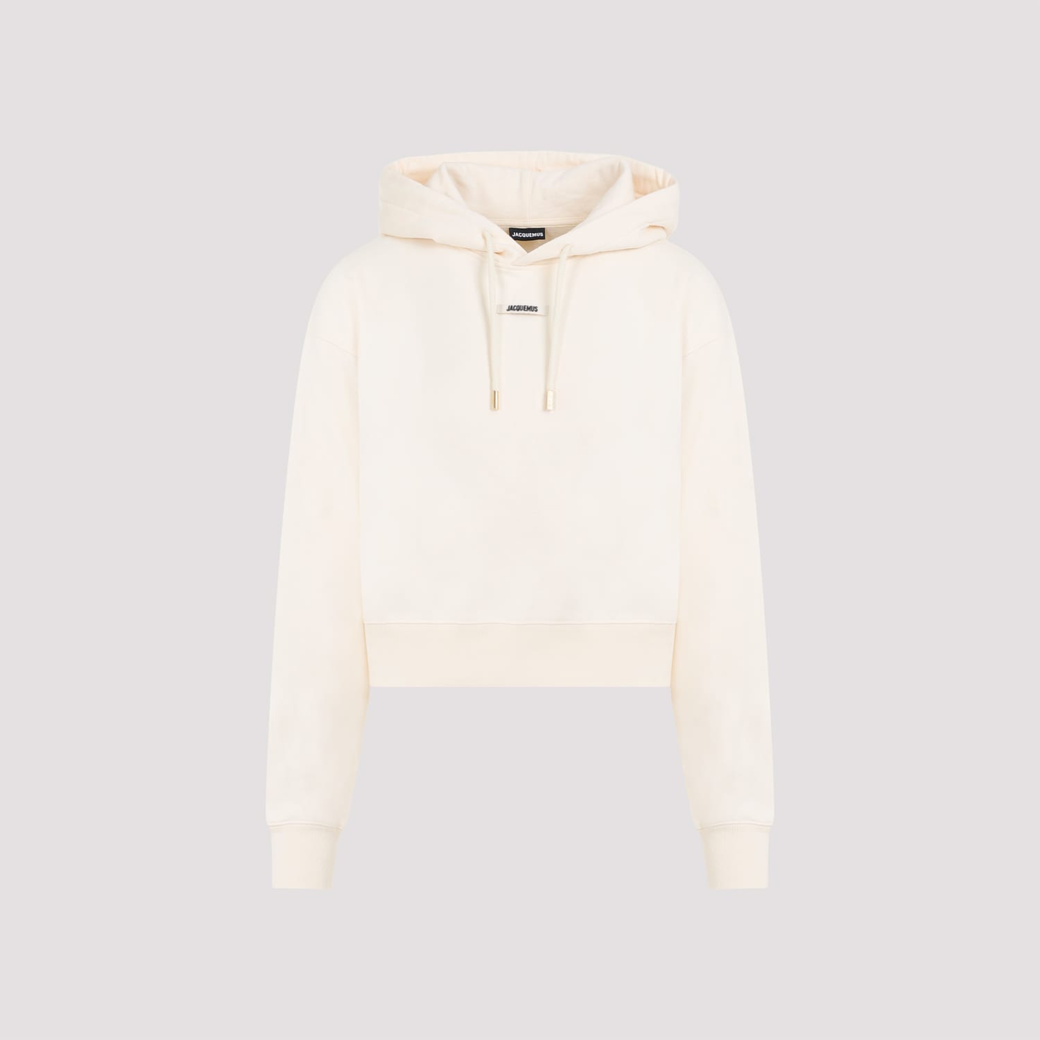 Shop Jacquemus Le Hoodie Gros Grain In Light Beige