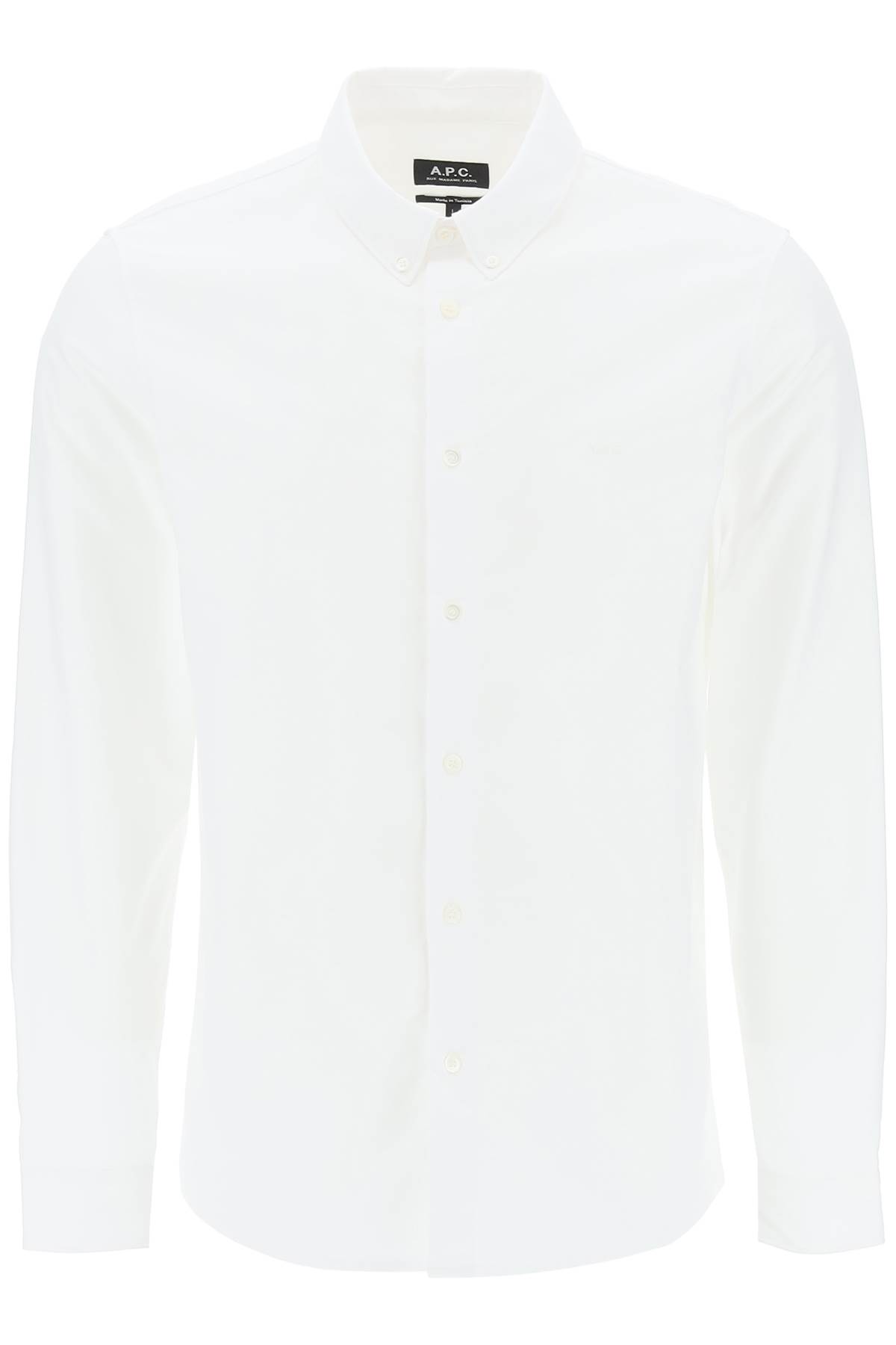 Apc Essential Long-sleeved Shirt In Blanc (white)