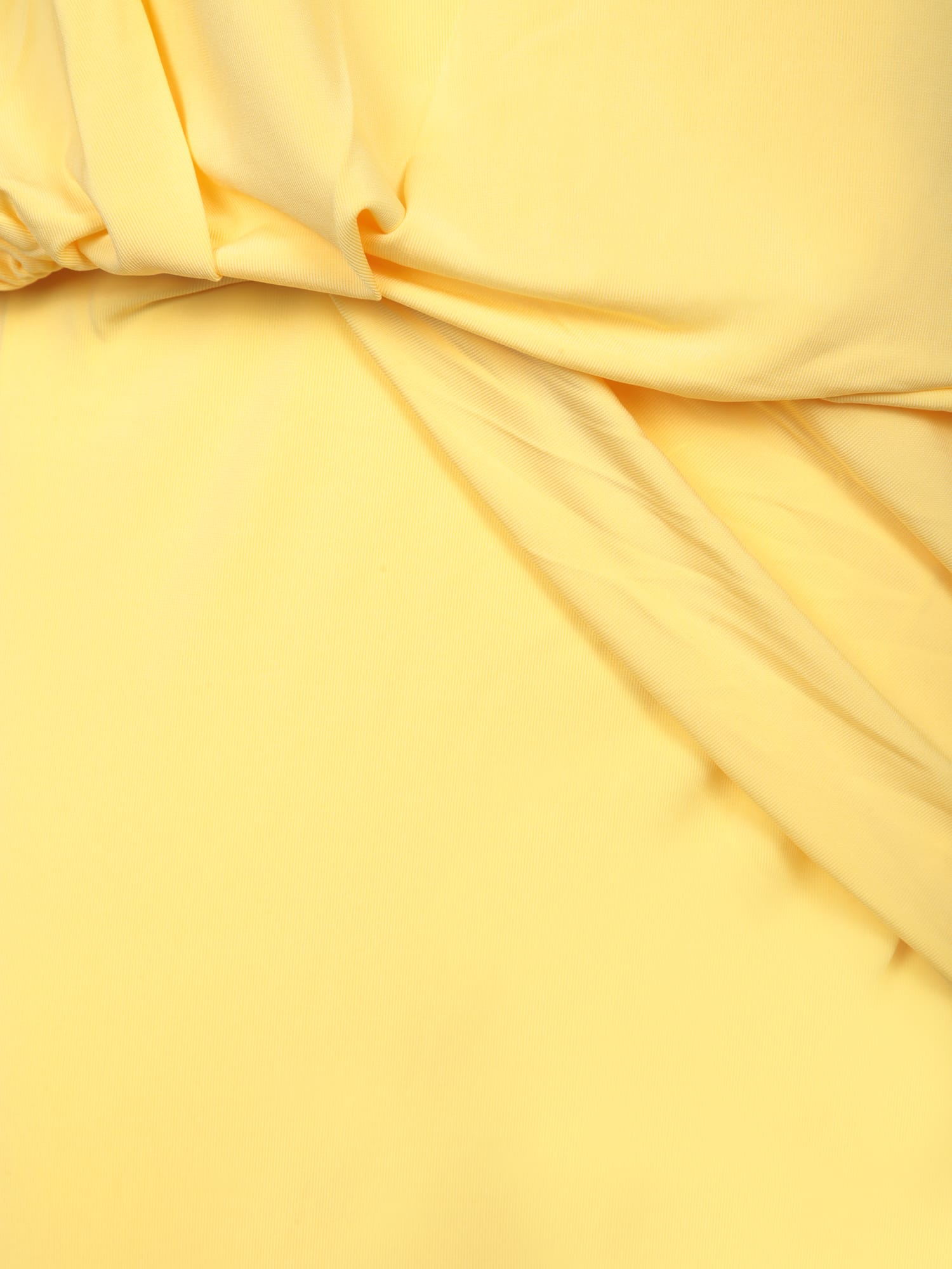 Jacquemus Peplo Draped Maxi Dress In Yellow