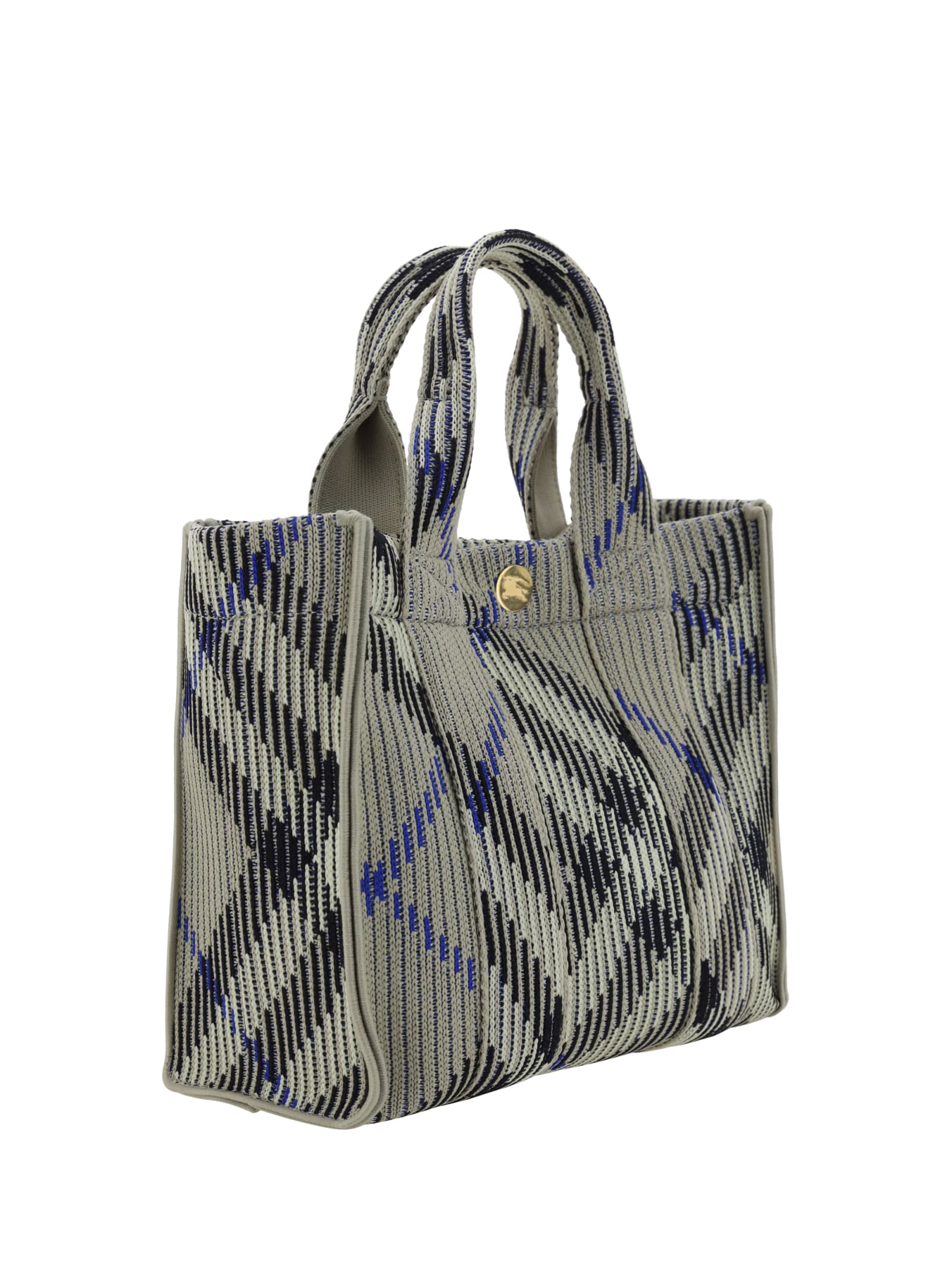 Shop Burberry Tote Mini Handbag In Lichen