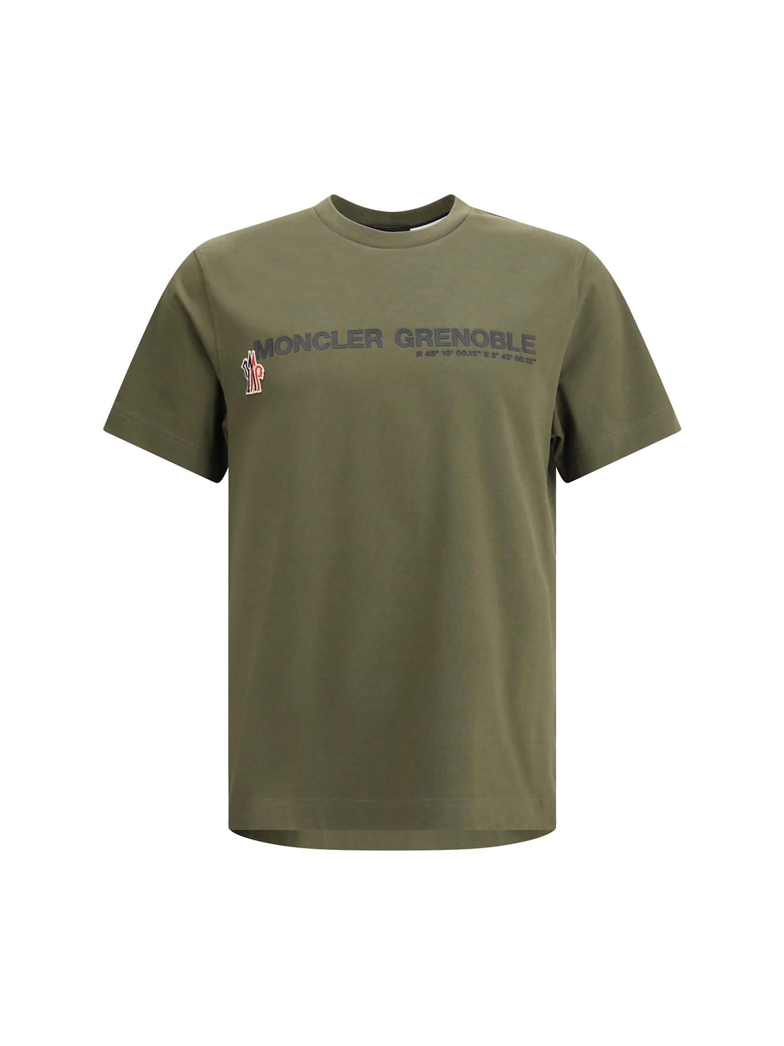Moncler Grenoble Script T-shirt In Green