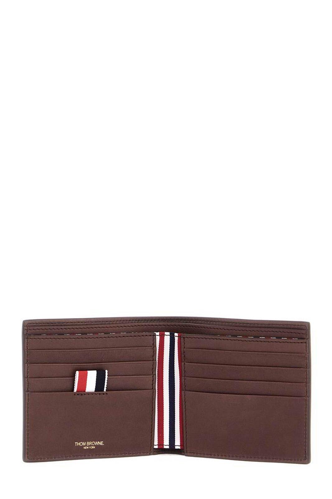 Thom Browne Brown Soft Calf Leather Billfold Wallet In Leather
