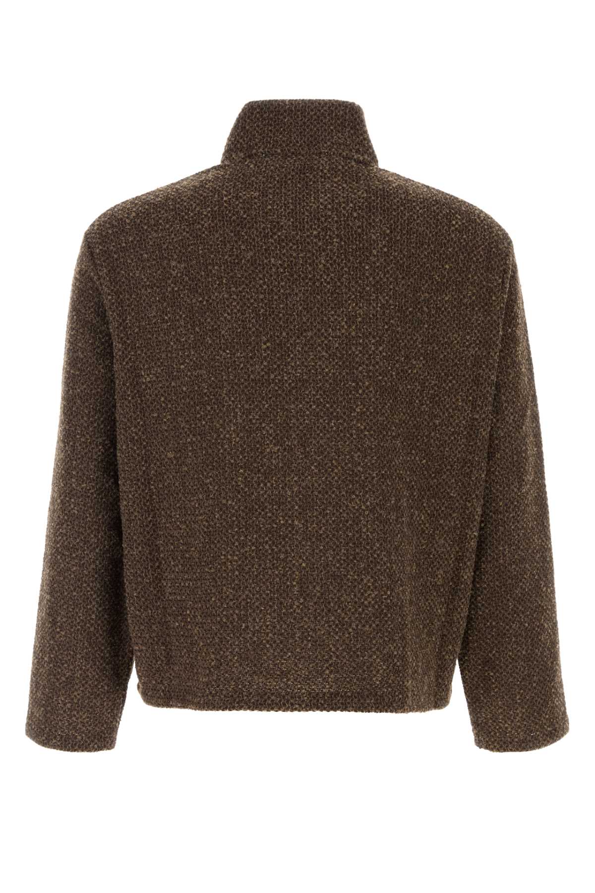 Our Legacy Melange Brown Polyester Cardigan In Brown