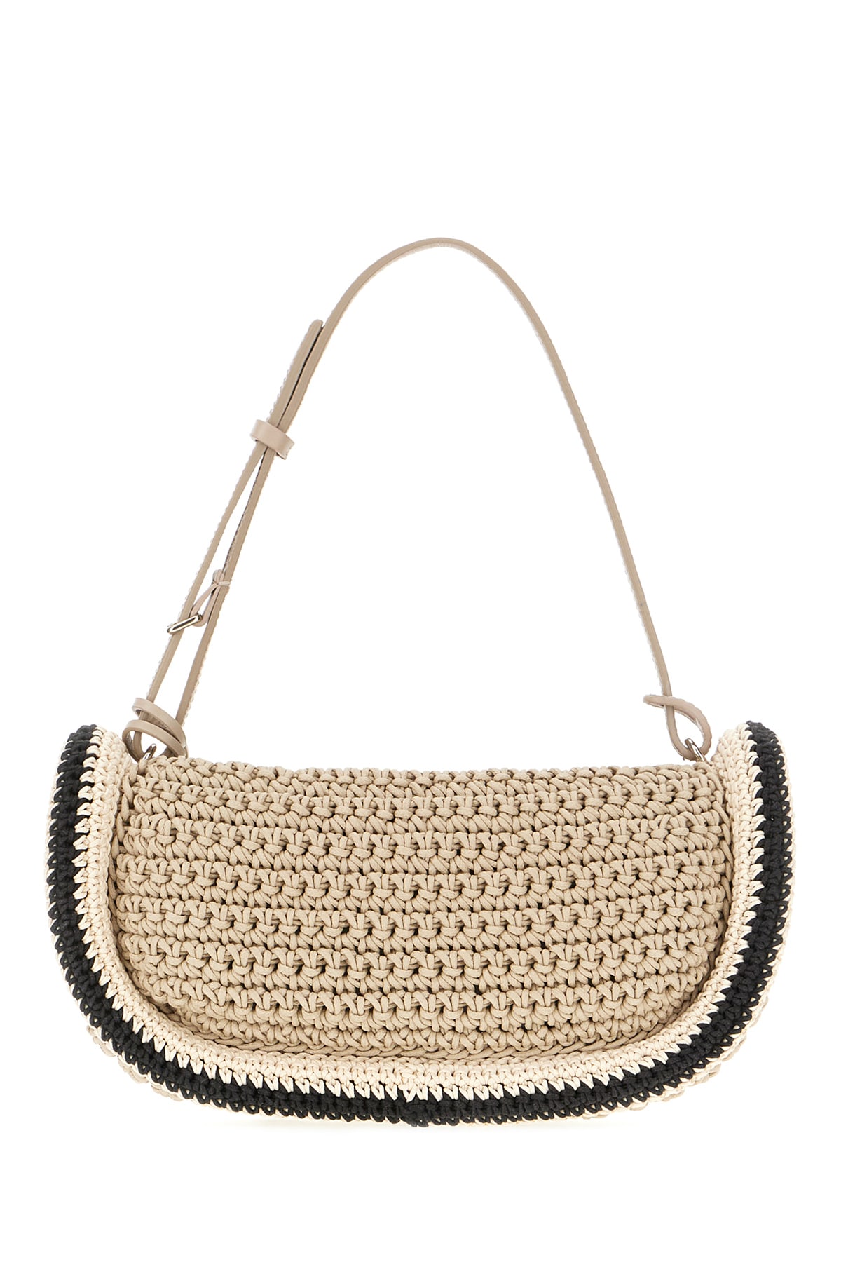 Shop Jw Anderson Cappuccino Raffia Bumper-15 Shoulder Bag In 929